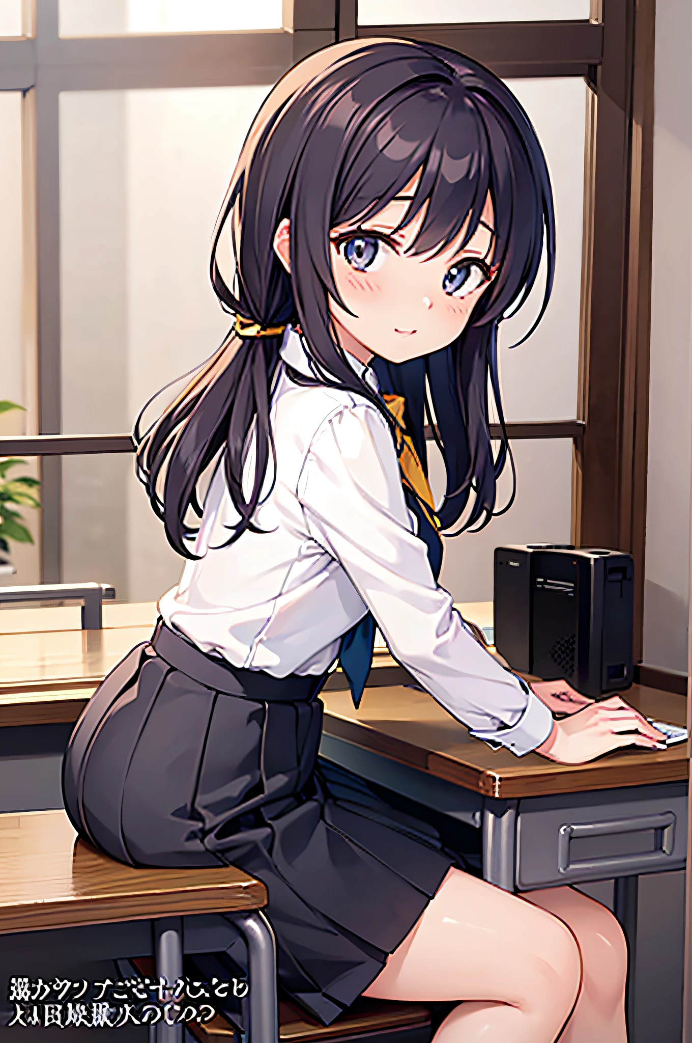 Face-to-face　suits　Hibiki Euphonium　Asuka Tanaka　in-house　business sui　desk work