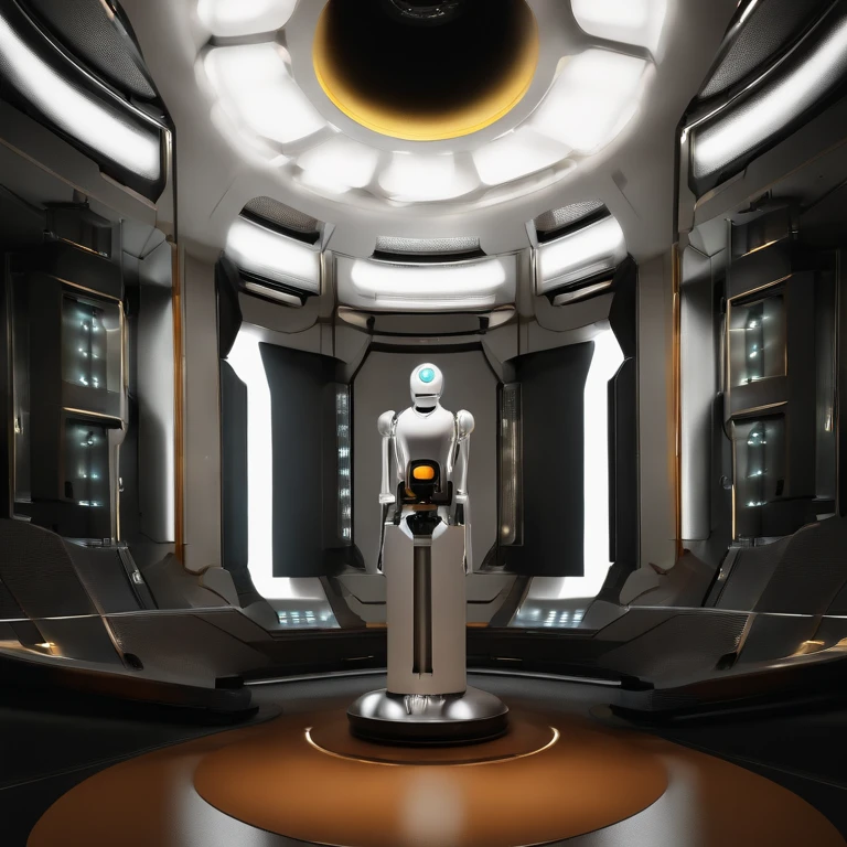 GLaDOS is a robot suspended from the ceiling,Portal series,GLaDOS is a robot suspended from the ceiling,face,photo