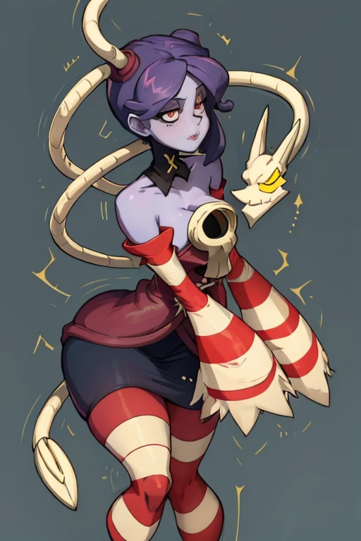 Squigly de skullgirl lado posterior mostrando el culo NSFW sexy mostrando su posterior su ano y vagina, full body size xxx