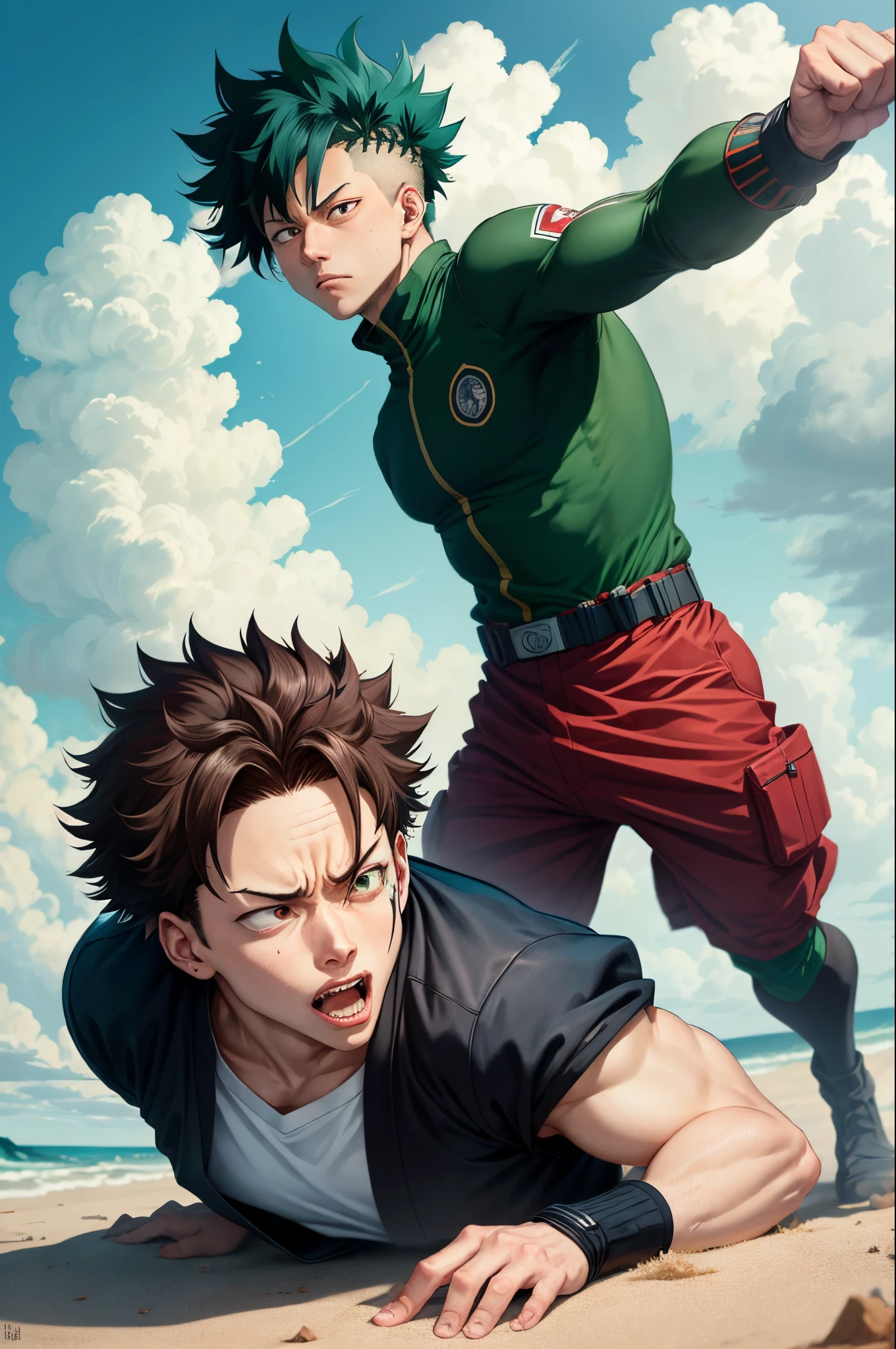 Gojo from Jujutsu Kaisen vs Deku from My Hero Academia