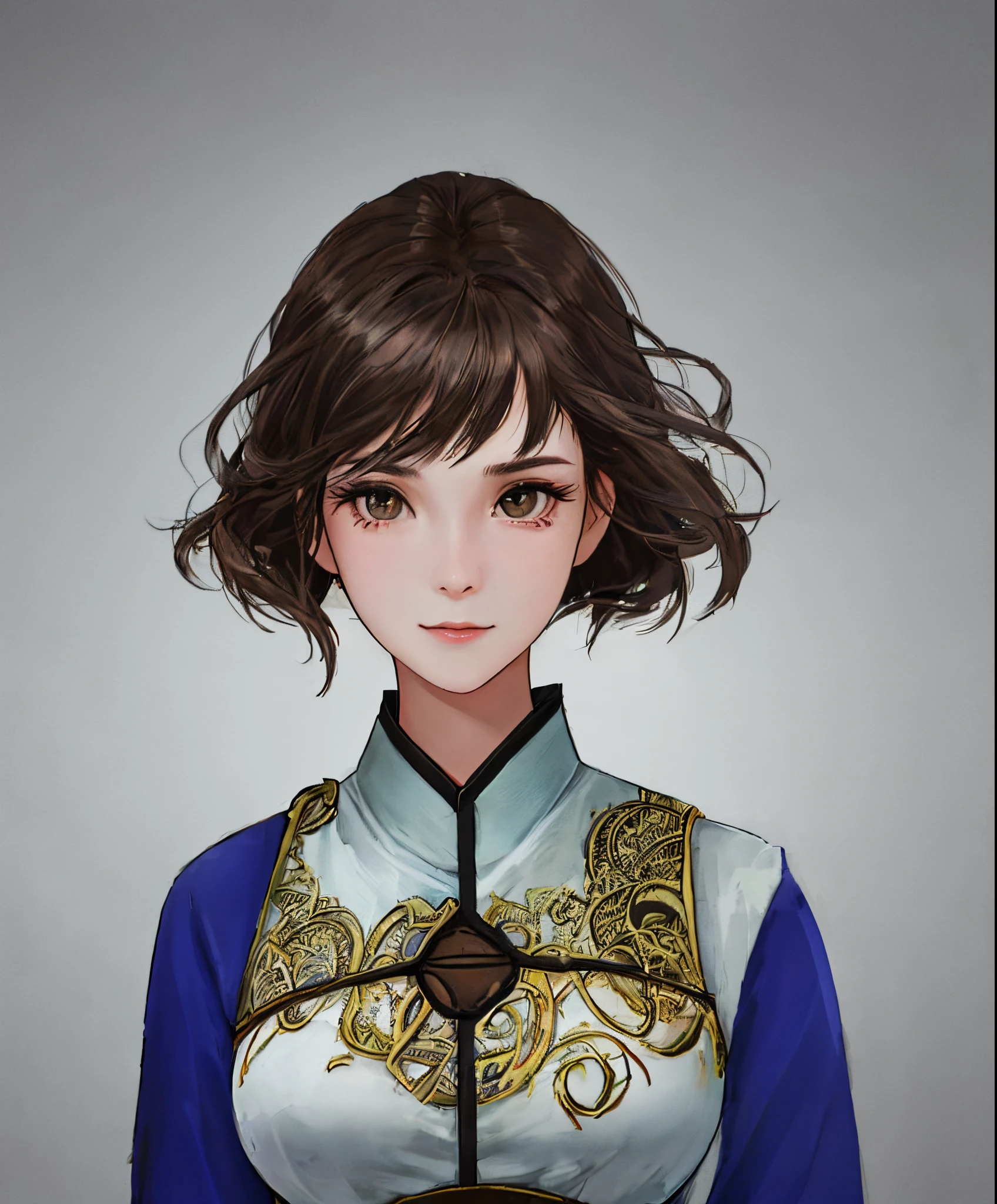 ((1girl in)),dark black Fringe Hair、straight haired、disheveled hair、Light brown eyes、(dignified expression)、((cute outfit))、(爆乳:1.4)、Emphasize the valley、Bedroom、Selfie、(Photorealsitic)、(intricate detailes:1.2)、(​masterpiece、:1.3)、(top-quality:1.4)、(超A high resolution:1.2)、超A high resolution、(A detailed eye)、(detailed facial features)