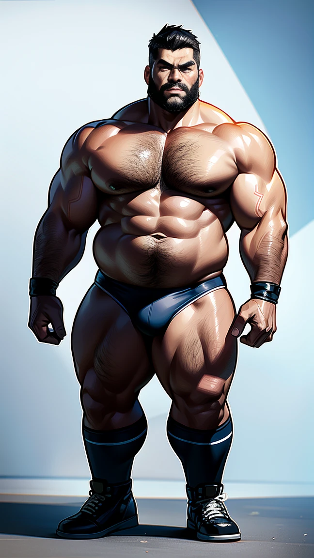 the only person,male people,Muscle wrestler,musculous,Stout wrestler,Asian people,jpn,Uncles,60-year-old middle-aged man,Short hair details,Short hair details,Wrestling boots,Full body like,Panorama characters,WWE ring,WWE American professional wrestling,spotlight lights,cellshading,visions,pantiess,fatness,age 55,,Middle age,tattoo is,Fingerless gloves,Wheat-colored skin,oilly skin,Dark skin,Show off your chest muscles,Sumo wrestler,body builder,Wide sideburns,Pronounced abs,ssmile,beard is gray,White hair,(Full body like:3),Hands are very thin,bright outside,outdoor background