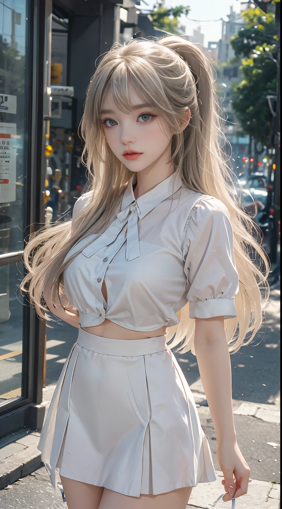External、Swaying bangs、Ultimate pretty Girl、bangs care、pony tails、Hair care、Very beautiful 18 year old cute girl、mini-skirts、Fair skin, young and beautiful、Sexy and very beautiful、very cute face,Extremely beautiful、Extra long shiny natural platinum blonde hair、silky straight hair、Big blue eyes,semi transparent、校服
