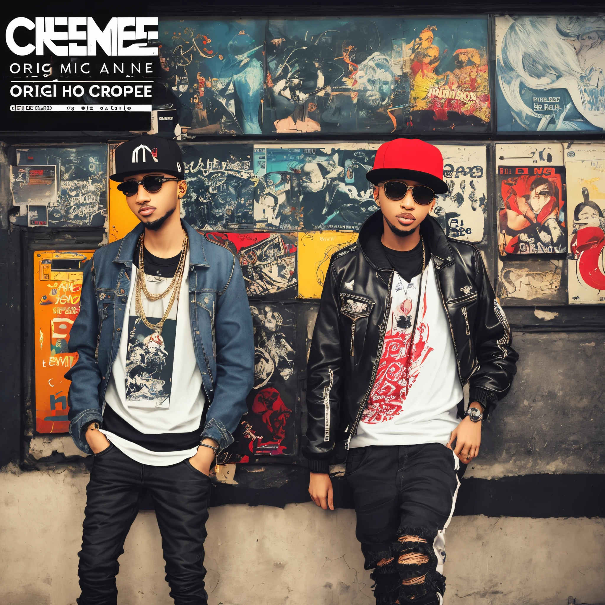 Crée moi une pochette de hip hop original