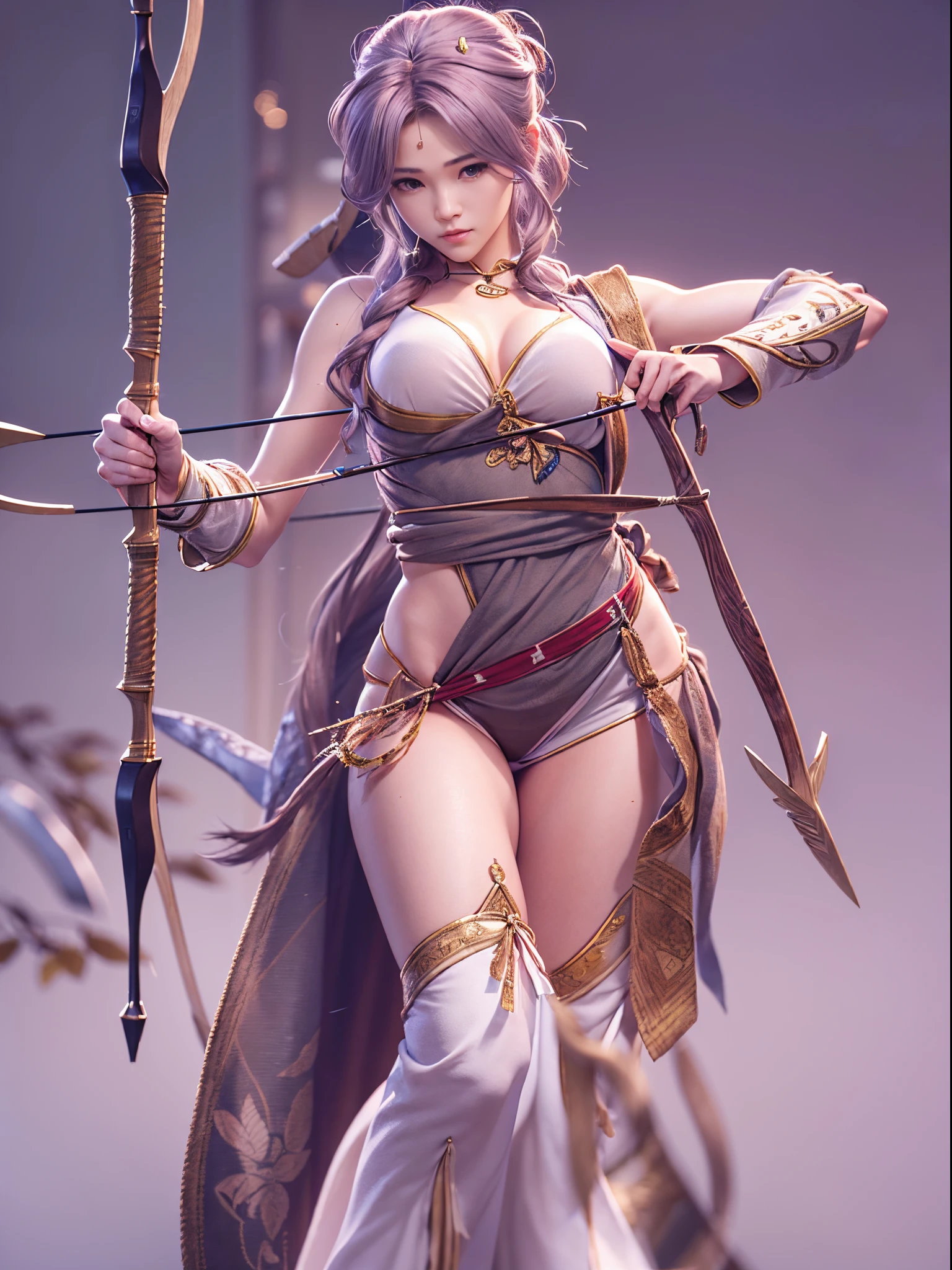RAW Photos、(Realistic)、(Super detailed)、(High resolution:1.3)、masterpiece、(Highest quality)、8K、Angle from below、whole body、View your viewers、(Perfect Anatomy:1.3)、One beautiful woman、Elf、forest、(Female archer with bow and arrow:1.3)、(Combat Ready)、(Hold the longbow correctly with your left hand:1.3)、(How to grip a longbow correctly:1.3)、(Hold an arrow correctly in your right hand:1.2)、Correct and beautiful fingers、(Equipped with a quiver containing several arrows:1.2)、(Accurately describe the longbow and bowstring:1.3)、(Accurately depict each arrow)、(Super hourglass body type:1.3)、(Upward-facing super big breasts:1.3)、(Wide super big ass)、(Open your legs and stick your buttocks out:1.2)、Lace-up boots、(Sexy and acrobatic fighting poses)、(Increased costume transparency)、(See-through:1.3)、A beautiful and confident smile、A neat and well-groomed face、Glowing Skin
