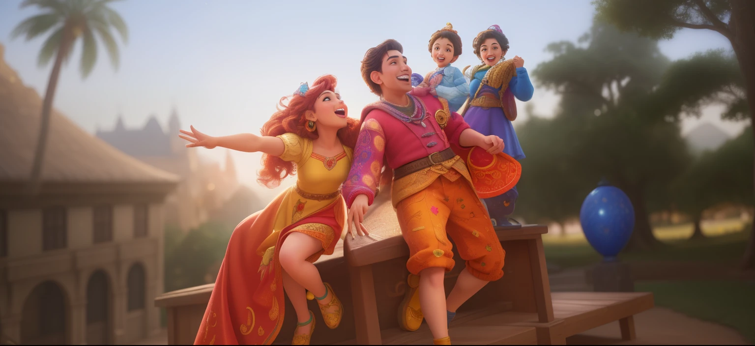 (best quality,4k,8k,highres,masterpiece:1.2),ultra-detailed,(realistic,photorealistic,photo-realistic:1.37), Disney pixter poster, vibrant colors, lively characters, whimsical landscapes, magical adventures, heartwarming stories, iconic Disney animation, vivid storytelling, detailed animation, nostalgic charm, beloved characters, imaginative worlds, lively and expressive facial features, charming animations, dynamic poses, vibrant backgrounds, playful and energetic, captivating narratives, iconic moments, enchanting tales, expressive eyes, colorful costumes, charming smiles, breathtaking settings, intricate details, artistic flair, visually stunning, joyful and heartwarming, exhilarating adventures, fantastical creatures, rich and intricate storytelling, magical lighting effects, vibrant and dynamic compositions, timeless classics, beautifully crafted scenes, iconic stage performances, heartwarming family moments, memorable musical moments