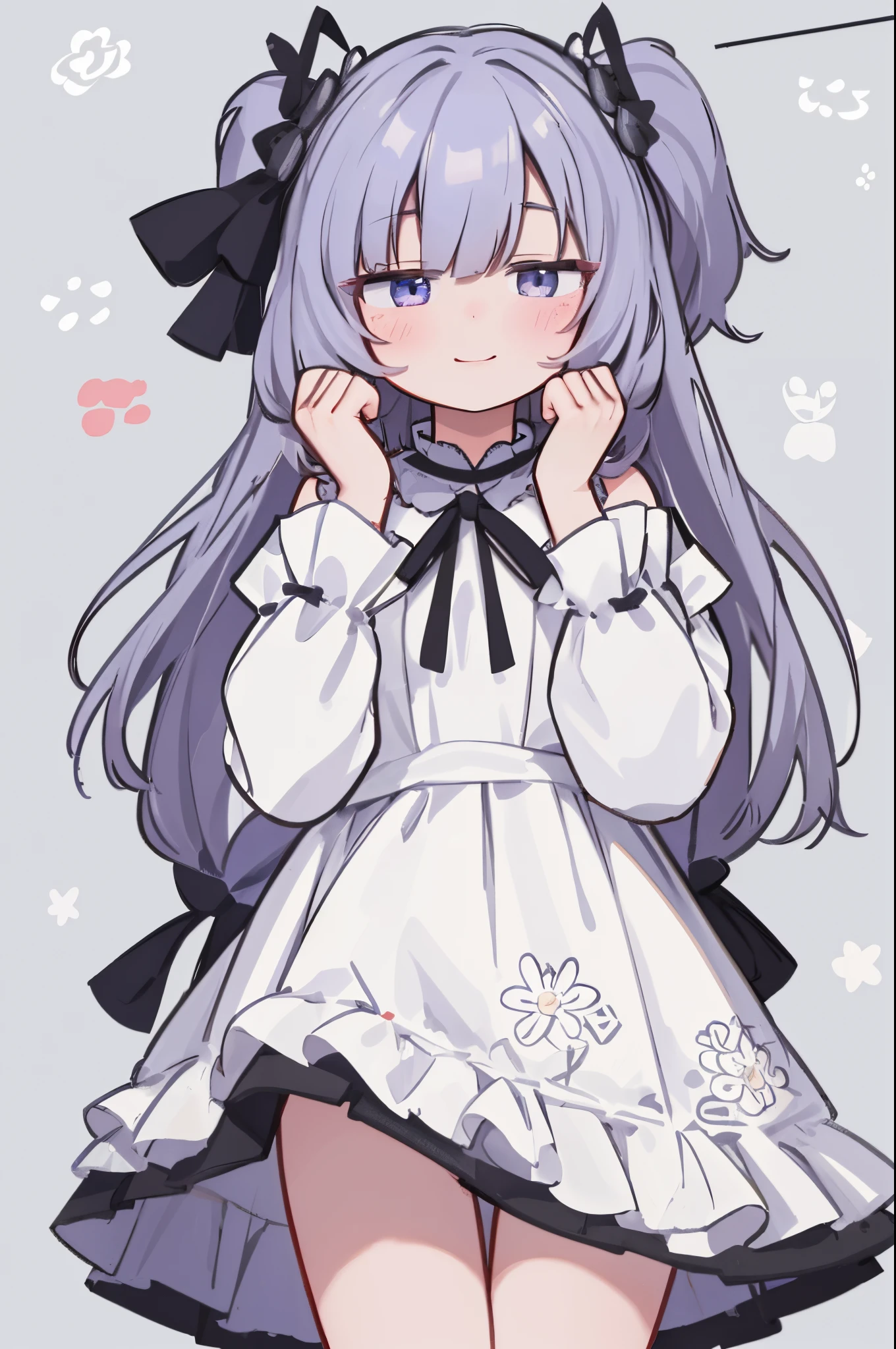 absurdres, highres, ultra detailed, (1girl:1.3), kawaii, high quality, dress, young pretty woman, hide face by hand, mysterious expression, smile:0.2