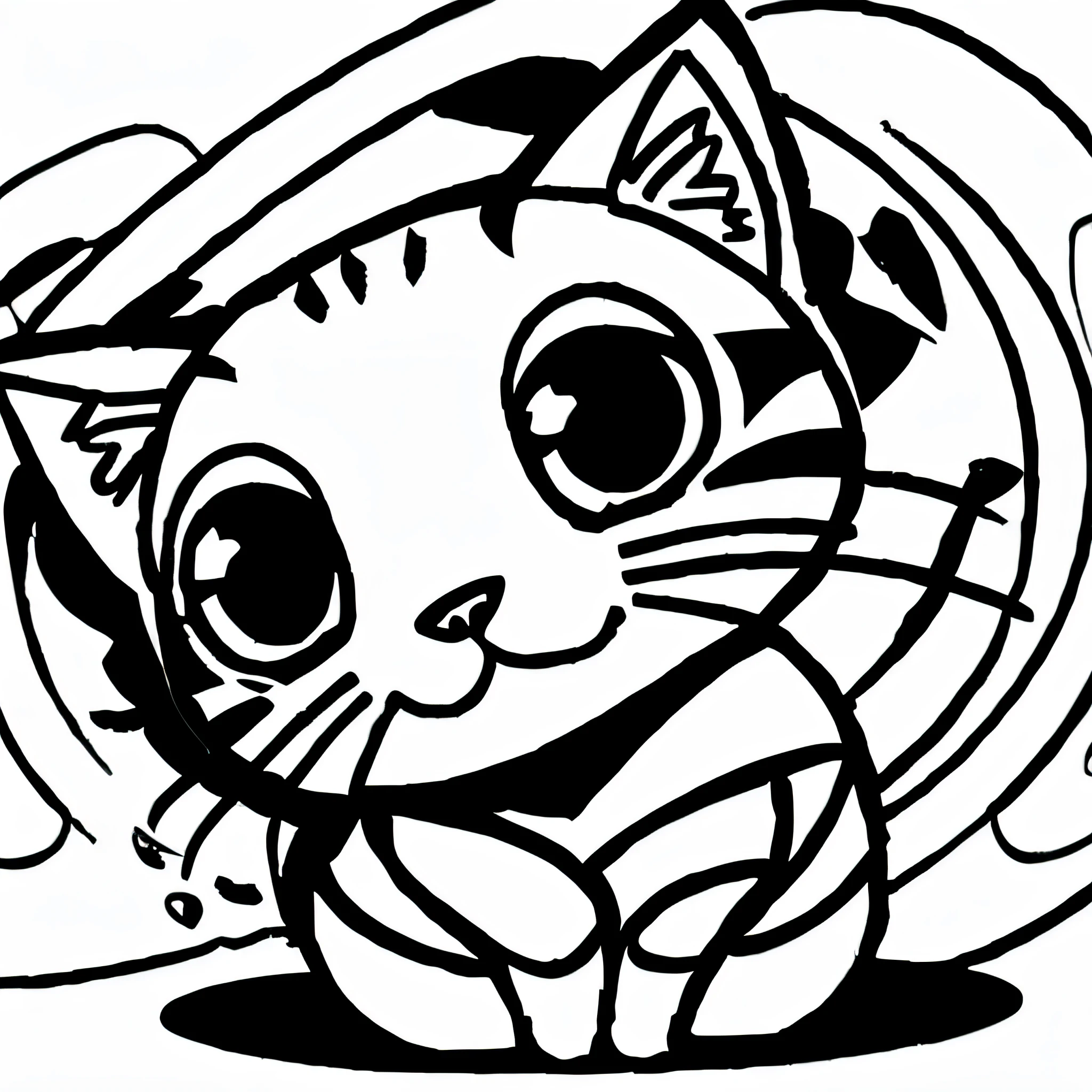 lineart of cat