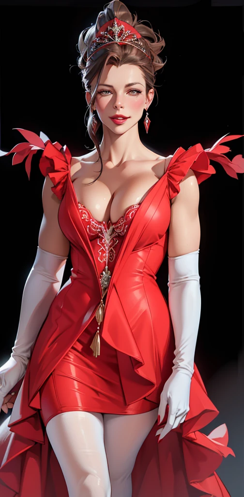 milf, mature female, busty, huge boobs, huge breasts, hentai, high detail, close up, symmetrical, high quality, absurdres, high res, ultrasharp, 8K, masterpiece, extreme attention to detail, perfect face,Realistic, (masterpiece, top quality, best quality,) very detailed, most detailed, (1woman:1.3), nsfw, smile, red lips, a woman in red victorian era ball gown, kate beckinsale face, long hair