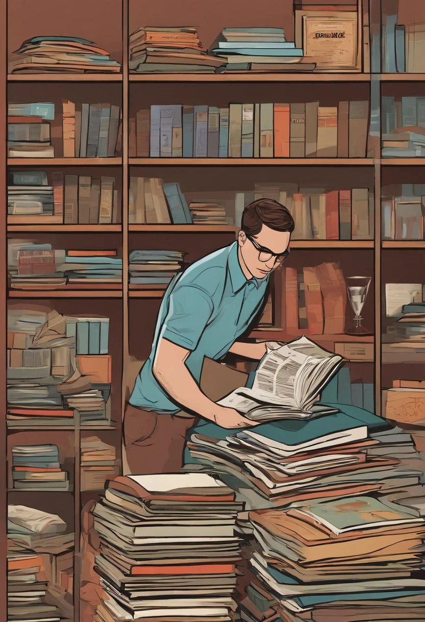 A photo of me organizing my comic book collection in alphabetical order,The Big Bang Theory TV Show,Sheldon Cooper