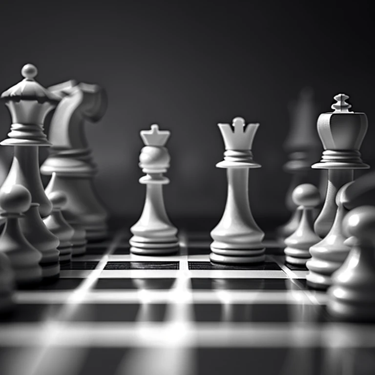 Best quality, detail, ultra realistic, chess , , , dark colors ,8k, , alone, zoom, space, pawn, pawn king