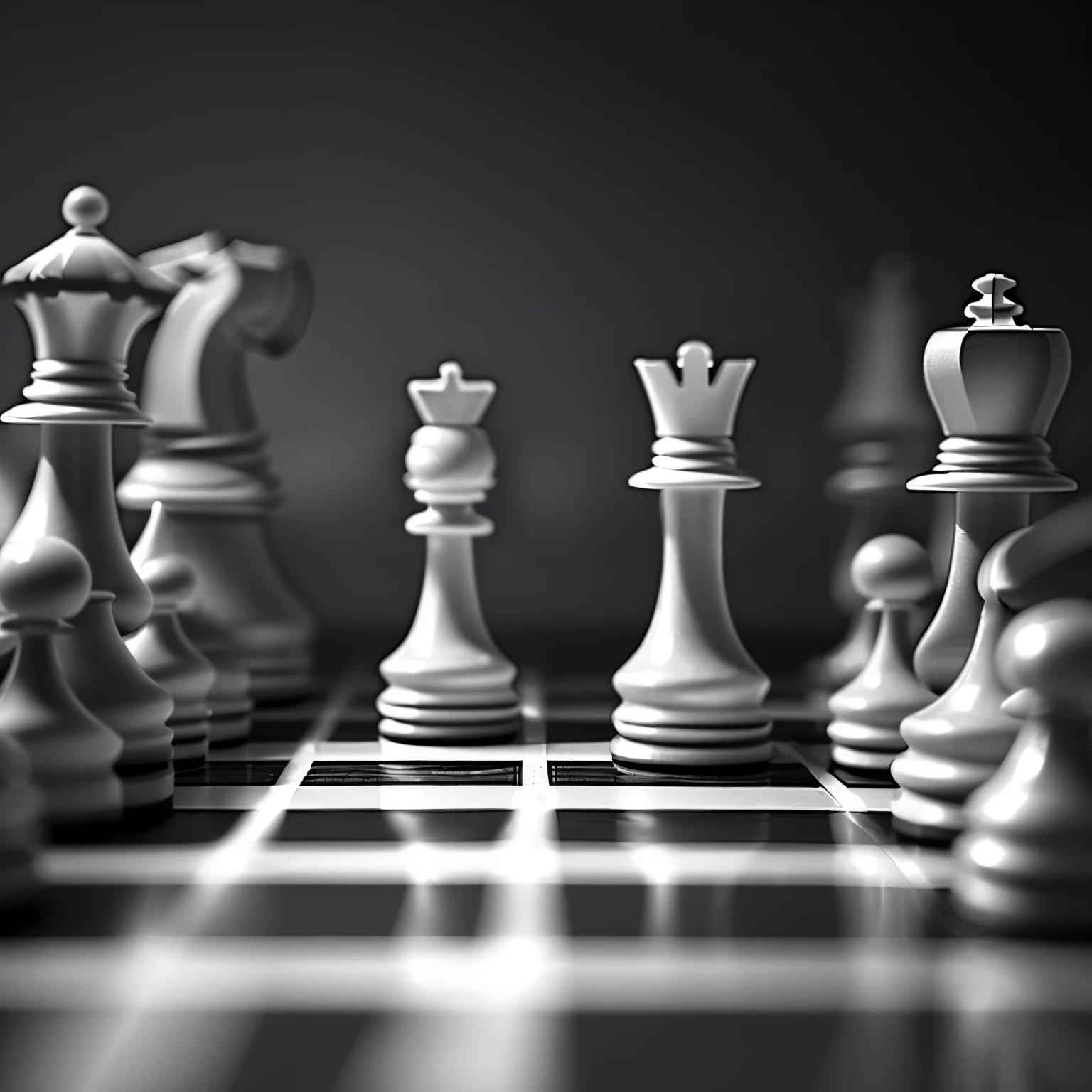 Best quality, detail, ultra realistic, chess , , , dark colors ,8k, , alone, zoom, space, pawn, pawn king