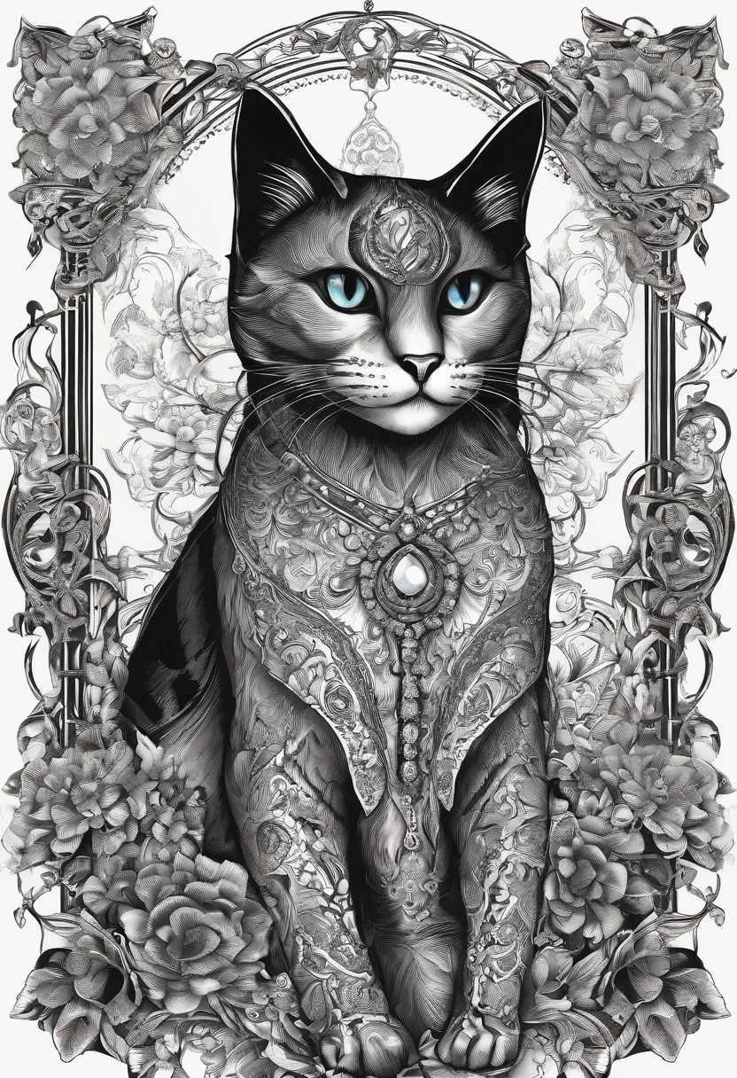Black cat motif、Black and silver tones、Vibrant colors、((masterpiece)))、(((top-quality)))、((ultra-detailliert))、(A hyper-realistic)、(highly detailed CGillustration)、Official art、Moscow in the second half of the 20th century、Decadent、Madame Cat Noir、Masquerade、Elegance、Masks that cover most of the face、Colorful and detailed mask design、matchless beauty、Fans、Female Solo、gorgeous dress、jewely、Perfect Angle、→ direction、perfect-composition、full body Esbian