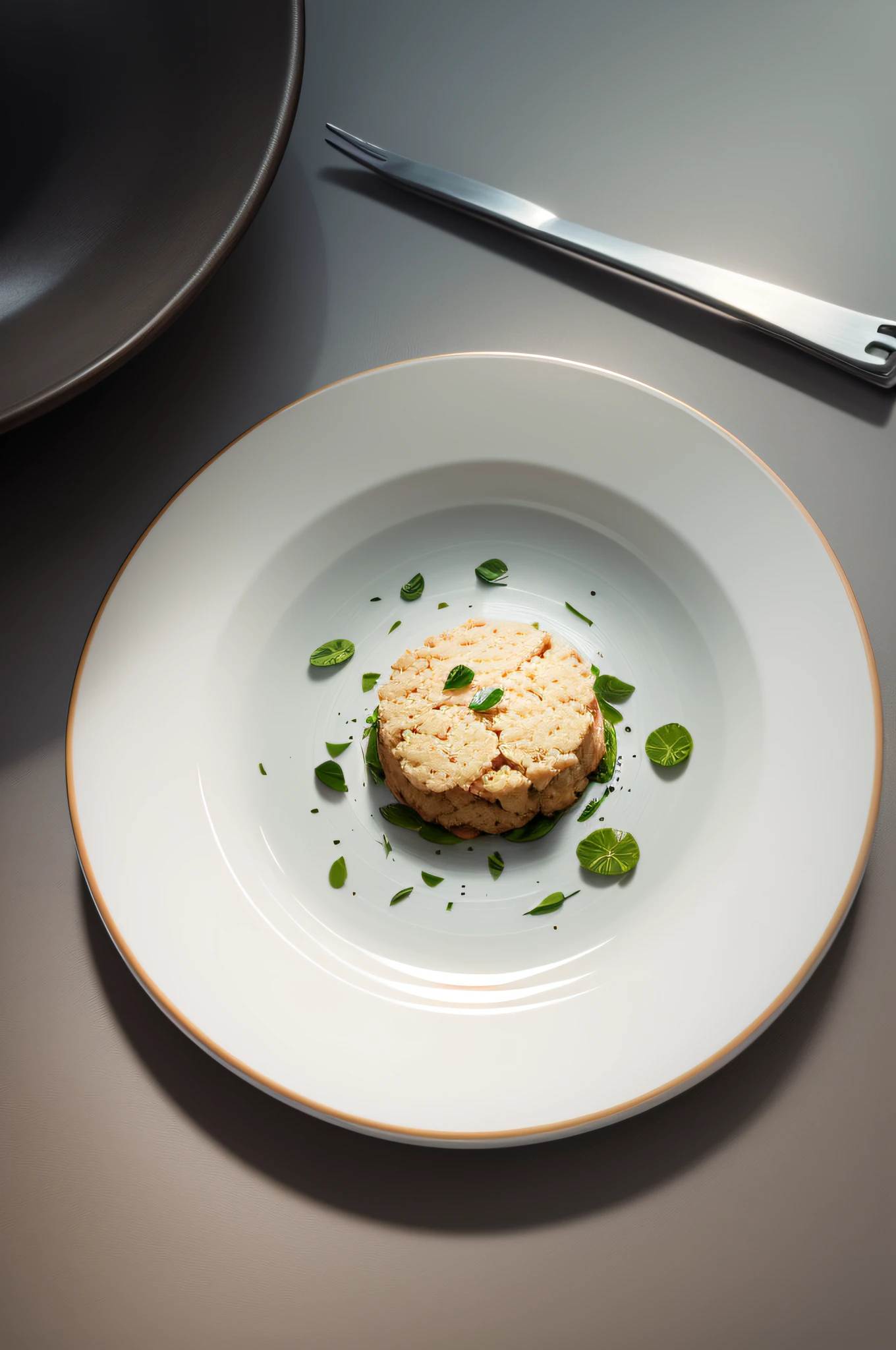 an empty plate