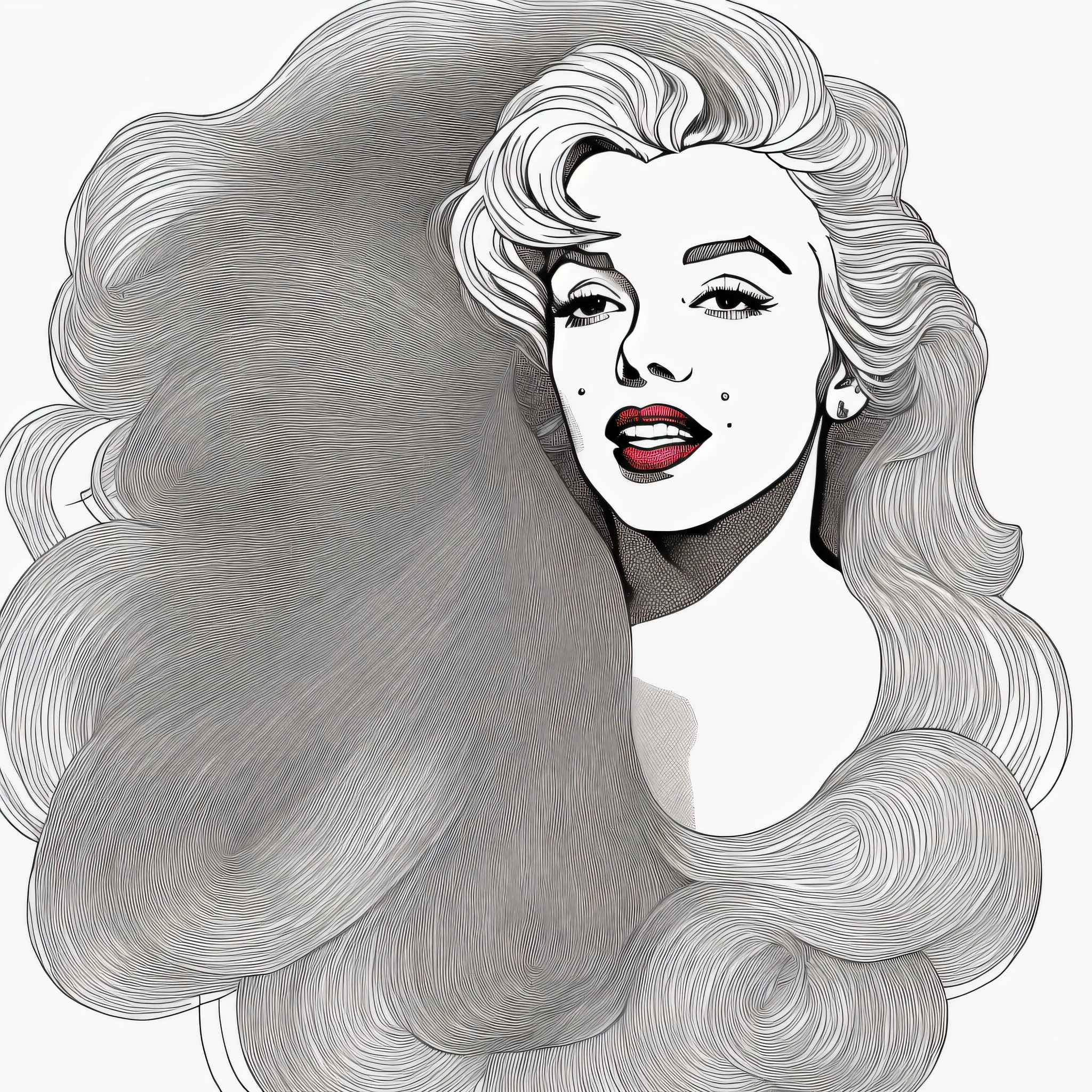 Drawing of a woman&#39;s face consists of triangles, Intricate line drawings, intricate line drawing, vector line art, Portrait of Marilyn Monroe in Line Art Vector Graphics, vector ink drawing, geometric designs, Portrait of Marilyn Monroe Line Art, Linear Artistic Portrait, Line Art Illustration, The Art of Fine Lines, (Polygonal Art:1,4), (Line Art:1,5), Portrait of Marilyn Monroe, triangular, whitebackground, abstract