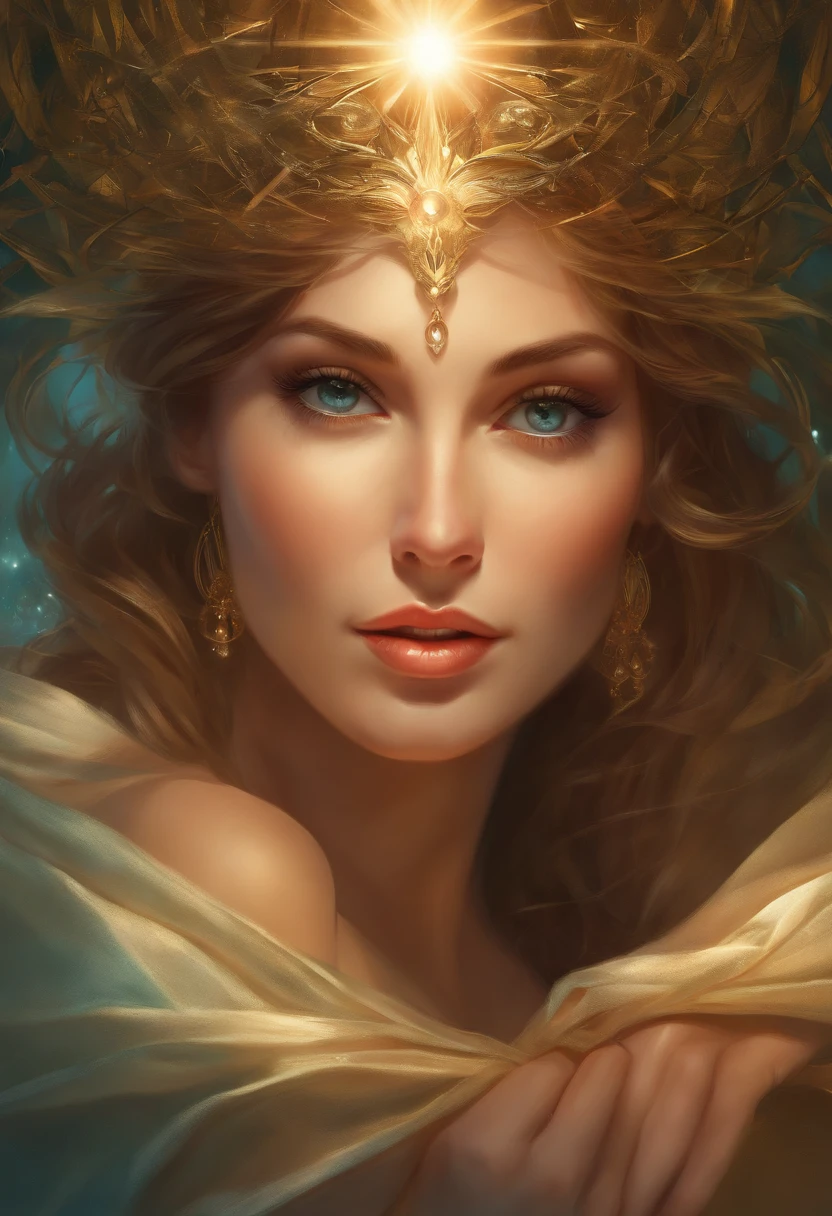 water, refraction, reflections, mirrors, prisms, sunlight, glowing lights!! intricate elegant, highly detailed, digital painting, artstation, concept art, smooth, sharp focus, illustration, art by ( ( ( ( artgerm ) ) ) ) and ( greg rutkowski )! and ( ( ( alphonse mucha ) ) ), eyes reflecting into eyes reflecting to infinity