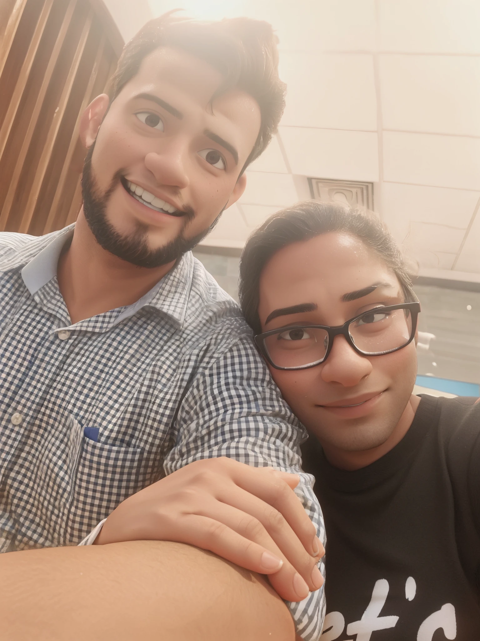there is a man and woman posing for a picture together, lovely couple, facebook post, jayison devadas, happy couple, ghutra and egal, profile picture, profile image, reddit post, in love selfie, sharandula, profile pic, very very low quality picture, photo taken in 2 0 2 0, taken with sony alpha 9, couple