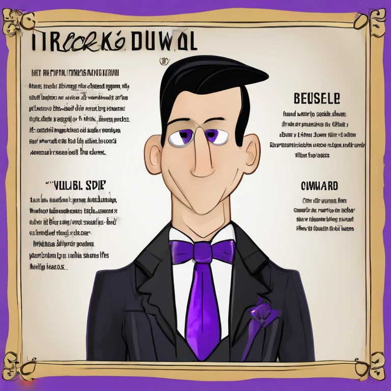 Oswald has spiky black hair, a long nose, and wears very fancy suits, favors the color purple. Famously portrayed by Robin Lord Taylor,Gotham,Oswald has spiky black hair, a long nose, and wears very fancy suits, favors the color purple. Famously portrayed by Robin Lord Taylor,face,photo