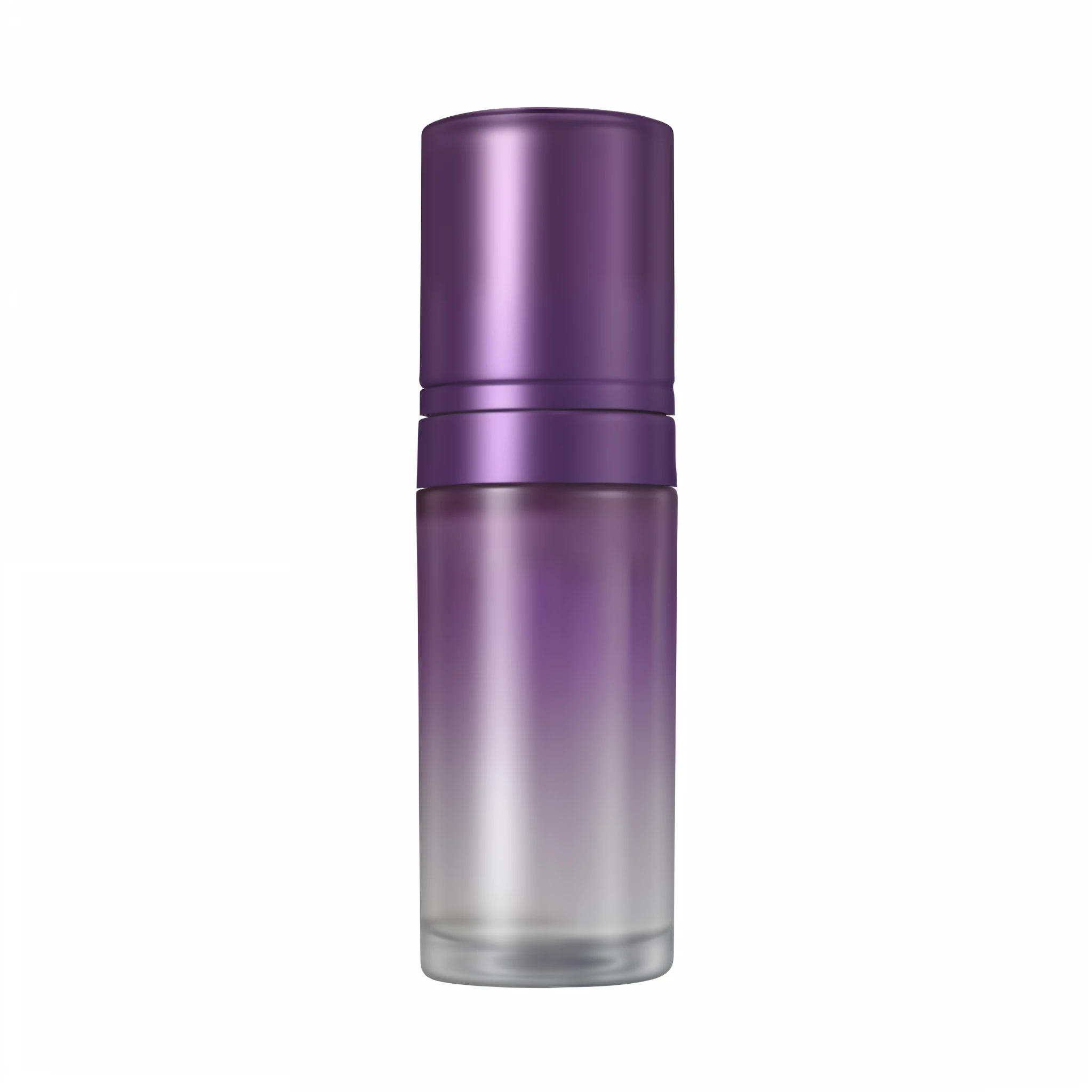 A bottle of lotion，purple gradient bottle，Matte texture，Shiny，Frosted glass，products shot，photography，product showcase，3 Rendering，Blander，ray traycing，lightand shade contrast，the detail，tmasterpiece，32K