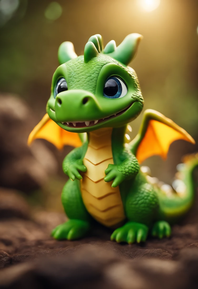 happy cute dragon