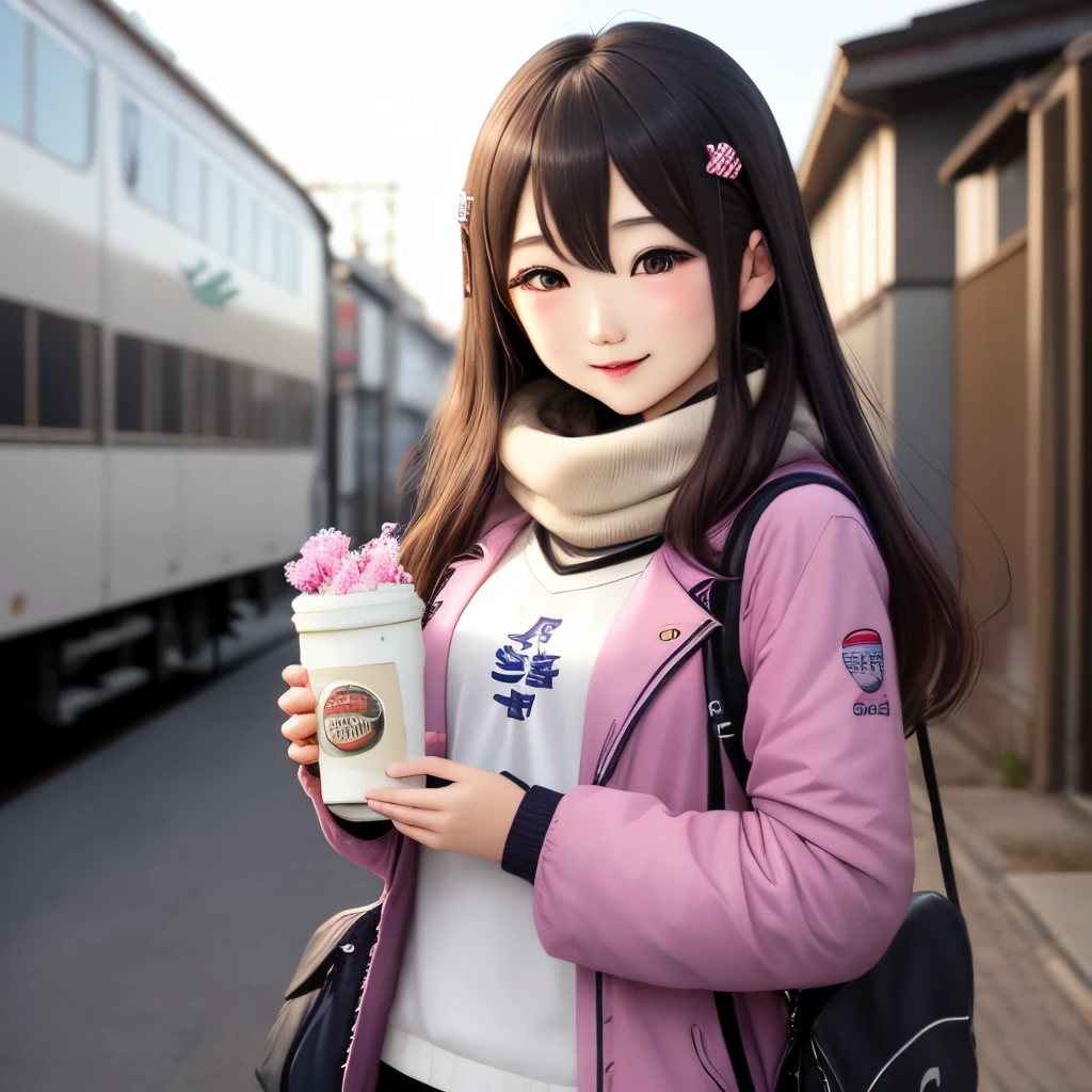 muffler yuki girl with