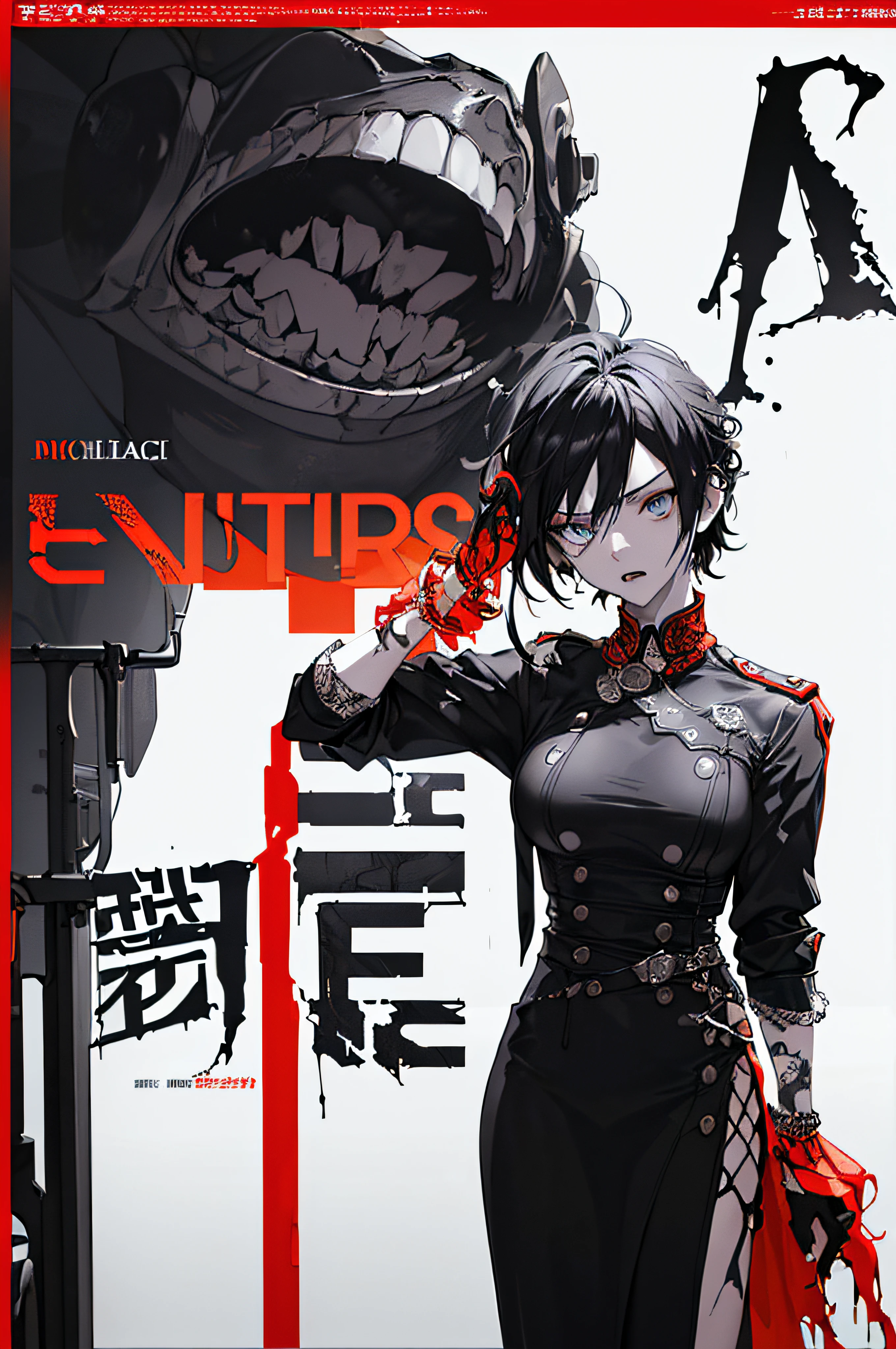 ((((dramatic))), (((gritty))), (((intense))) film poster featuring a young woman as the central character. She stands confidently in the center of the poster, wearing a stylish and edgy outfit, with a determined expression on her face. The background is dark and gritty, with a sense of danger and intensity. The text is bold and attention-grabbing, with a catchy tagline that adds to the overall feeling of drama and excitement. The color palette is mainly dark with splashes of vibrant colors, giving the poster a dynamic and visually striking appearance,tachi-e
(magazine:1.3), (cover-style:1.3), fashionable, woman, vibrant, outfit, posing, front, colorful, dynamic, background, elements, confident, expression, holding, statement, accessory, majestic, coiled, around, touch, scene, text, cover, bold, attention-grabbing, title, stylish, font, catchy, headline, larger, striking, modern, trendy, focus, fashion,
