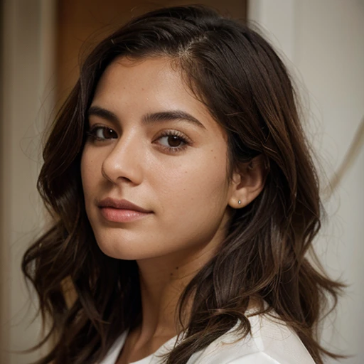 Isabela Merced, medium wavy hair,