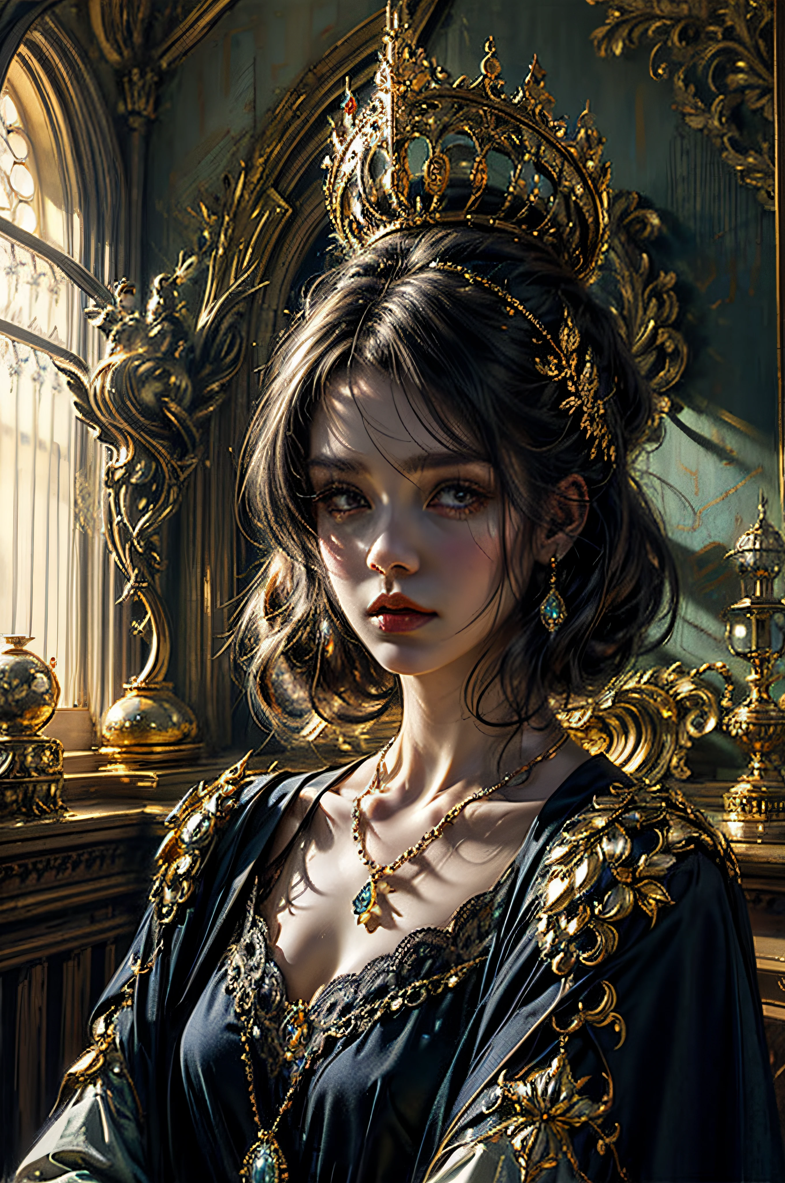 Masterpiece – Masterpiece ○○ quality – ○○ quality best quality(Highest Quality) , High quality(hiquality) etc ○○ detailed – ○○ details ultra detailed(Ultra-fine ) , Extremely detailed(Extremely detailed) , Finely detailed(Fine-grained) etc ○○ res – ○○ resolution ultra high res(超A high resolution) , very high res(hight resolution) etc Realistic – Realistic Photorealistic – photorealistic beautiful – beautiful 4k , 8K , 16K – 4K image quality , 8K , 16k distinct – clearly Best Aesthetic – Supremely Aesthetic ,Marie Antoinette,Palace of Versailles,ue,1人,up hairstyle --auto