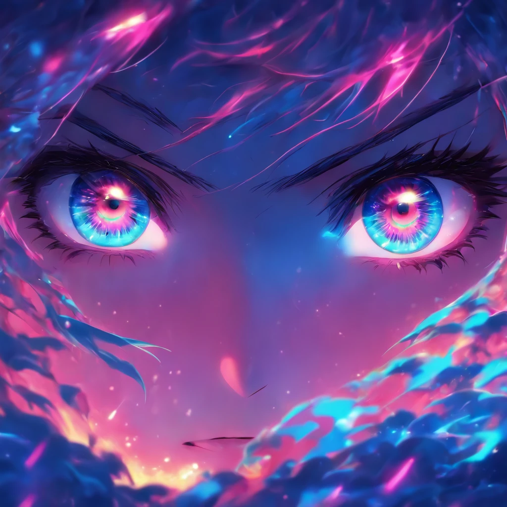 (Blue pupil), Superior Quality, ​masterpiece, High resolution, 8K, cute girl wearing a hoodie, girl with, detailed line art,  digital improvement, shut, Anime Core, fluid fabric，rot，Torogao，Multiple expressions，I see a look of peace in my eyes，Galaxy in the Eye