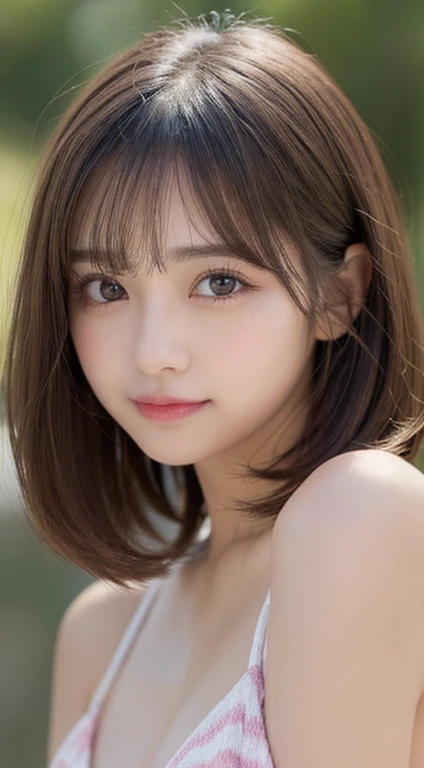 Highest quality、Ultra-high resolution、((beautiful girl、Perfect Face))、bangs、(detailed、detailedな目)、Girly clothes、Realistic photo of the upper body
