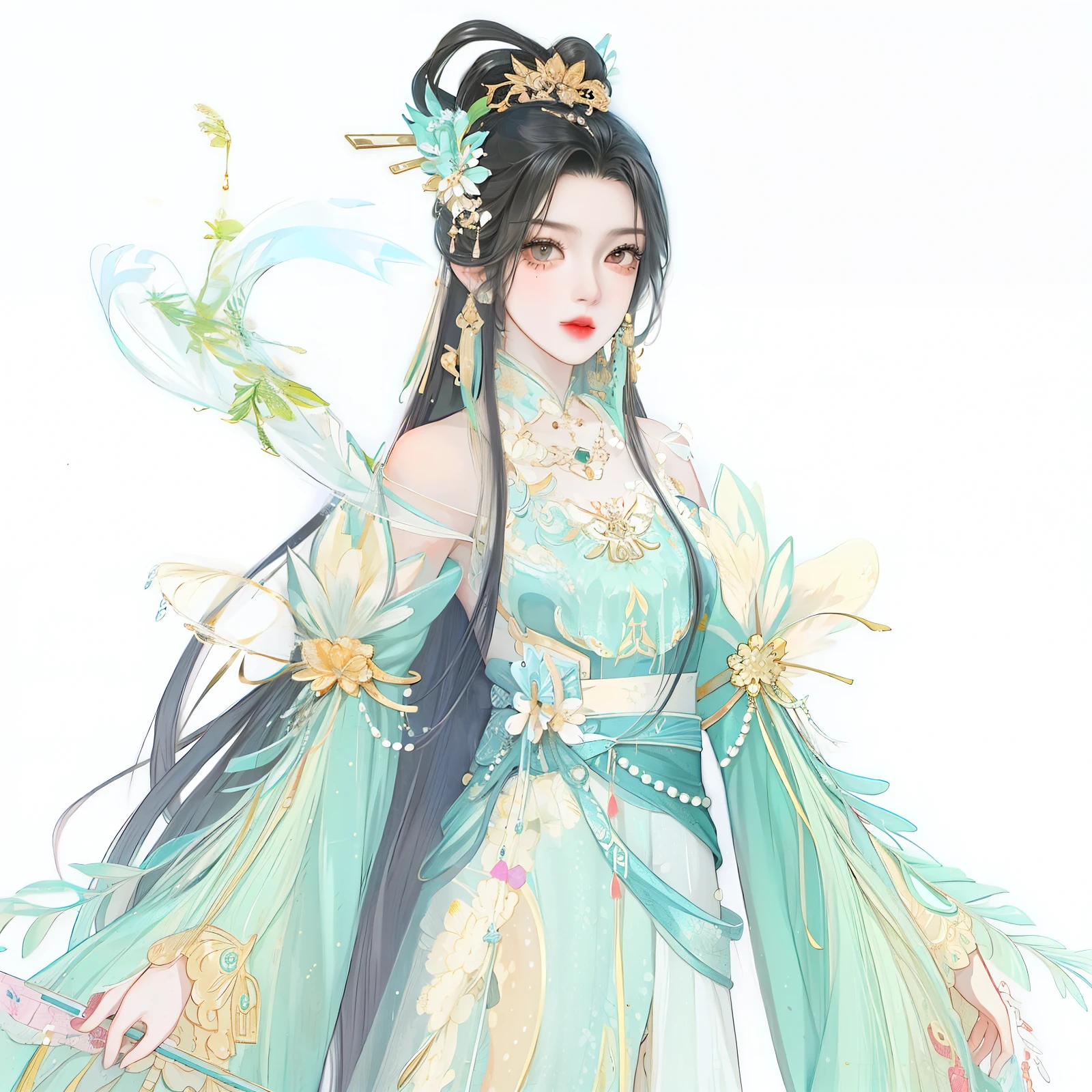 Western girl,Works of masters,Best Picture Quality,Higher quality,high detal, 超高分辨率, 8K分辨率, depth of fields, cinematic photogtaphy, intricately details, heads up, meticuloso, splendor, max detail, Extremely beautiful, (((1个Giant Breast Girl, 独奏))), 18yr old,Long gray hair, black hair color hair, white skinned, photore, tmasterpiece, (Best Picture Quality), Higher quality, high detal, 超高分辨率, in a panoramic view, exquisite facial features, is a perfect face