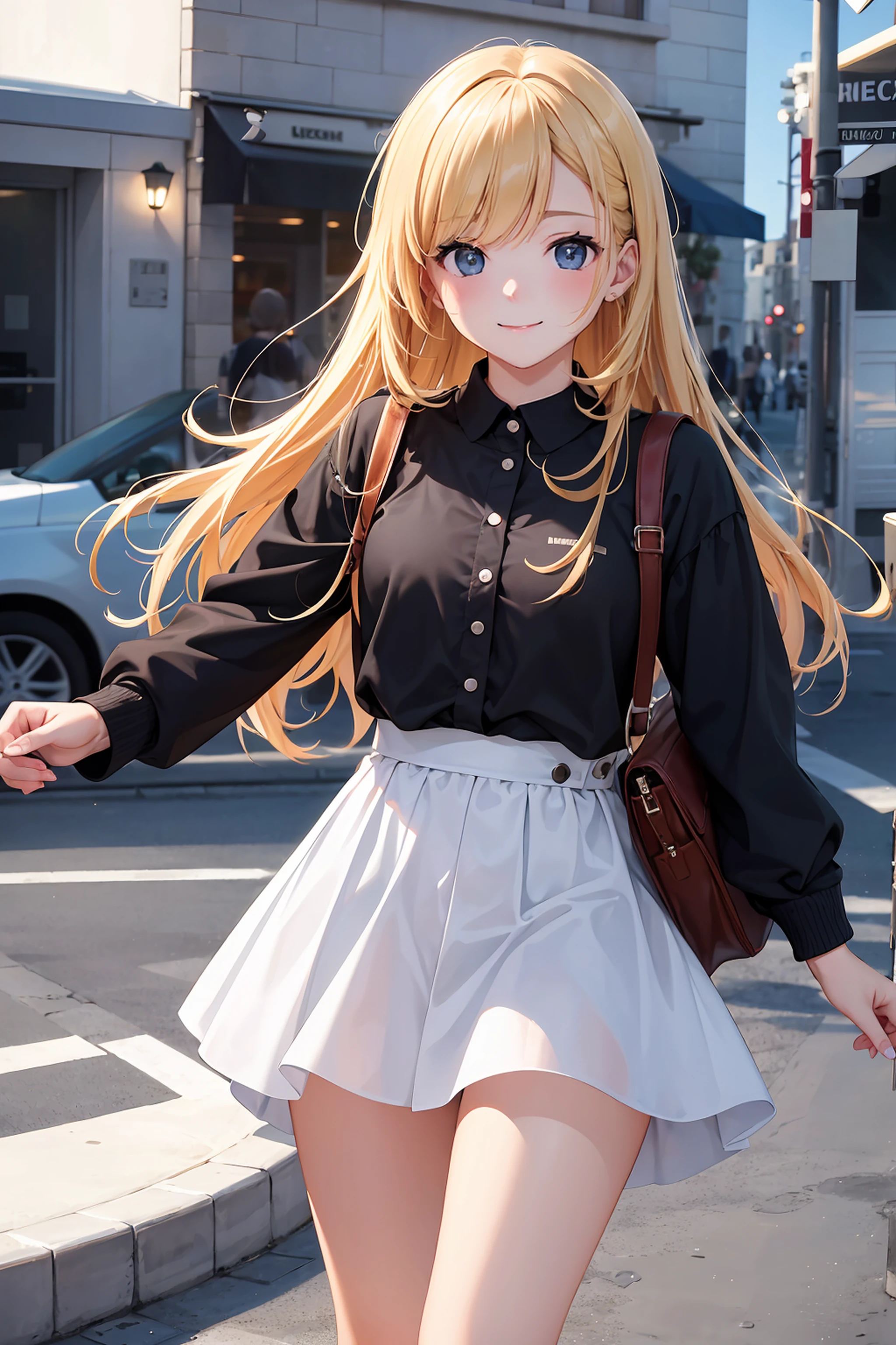 (best quality,highres,ultra-detailed),detailed background,adorable girl,euro street style,random outfits