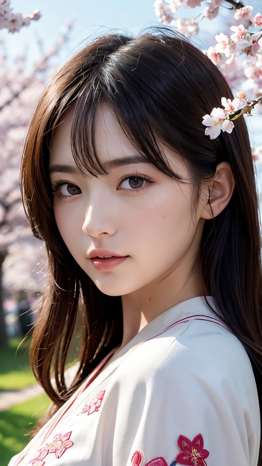 A beautiful anime girl, solo female, painting in a lush garden filled with flowers, highly detailed, 8k, ultra-realistic, photorealistic, intricate details, masterpiece, beautiful eyes, beautiful lips, extremely detailed face, long eyelashes, graceful pose, serene expression, artist, oil painting