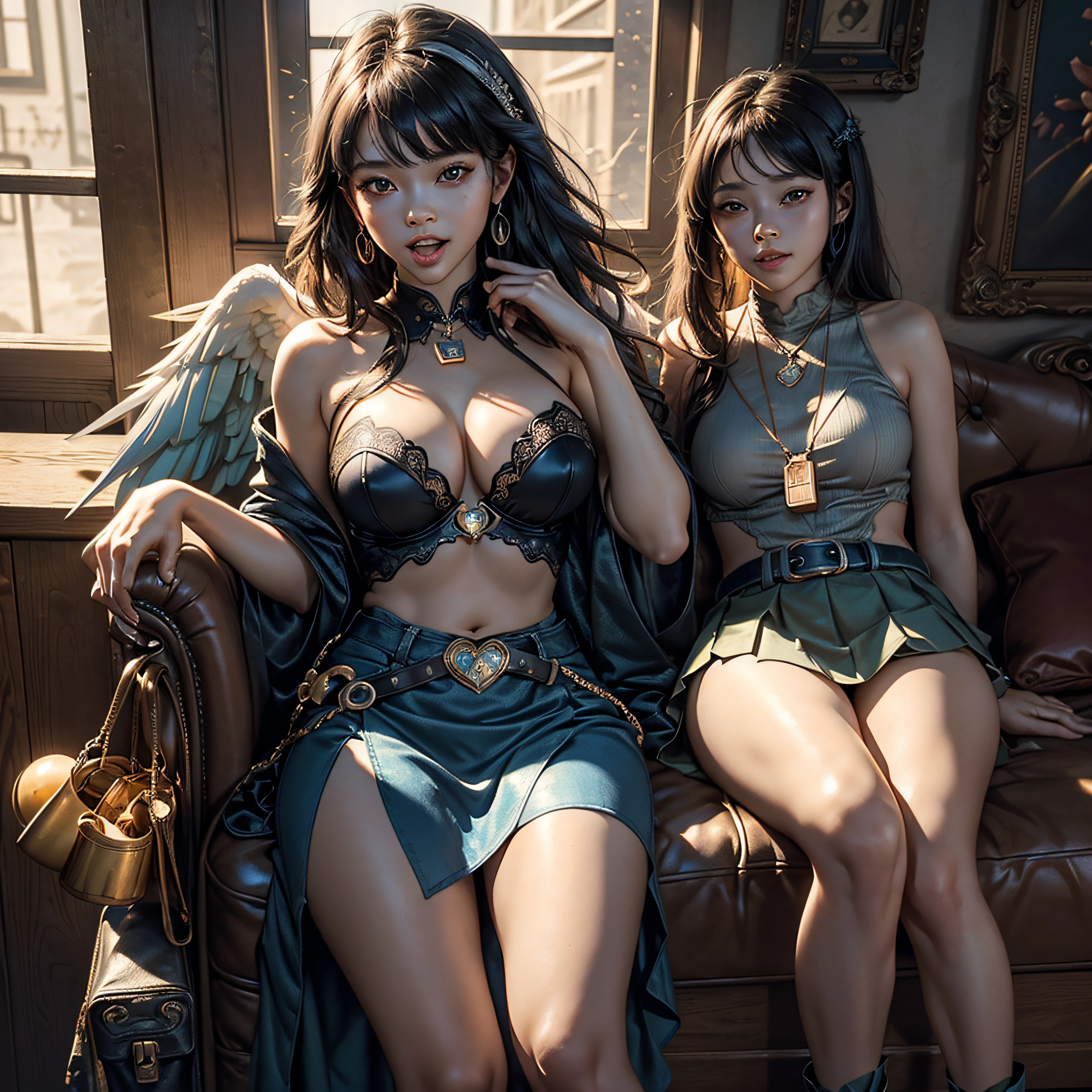 Cinematic ultra unrealengine5 VanGogh masterpiece 🎈🍦🍹❤(😘👩🎀👗⚜👒👡💅)🎪🎢🎡🎠ultra_high-quality ultra_high-res CowGirl deep path equirectangular Gorgeous Diva epic eyes howling meticulously intricate ultra_high-detail pro-photorealistic ((athletic Diva Queen Arch-Angel Native dreads african tanmed skin obvious agate perfect divine ecstatic cheekbones effects reddened embarrassed lazuli gorgeous (Bright Eyes, Bright Eyes) ultra beautiful_Eyes Brown Pupils Black Iris Turquoise Sapphires Open Mouth Teeth Smile tongue wet pilot Jacket Floating fringe Pearls Eccentric Cape Levitating Shoulders-Off chemise blanches dentelles clavicules papillotes reveal breasts falling sideboob felt satin orange corsait yellow spinel thick leather skirt silk assortie amples nombril revealing heart belt_chastity crux diamond cadena pubic scarlet pubis-hairy obvious indigo Size silver adorned padlock Gold thighs legs garters Gothic inox boots)) enhanced ultra_sharpness luminescence Moonlight volumetric lightning contrast saturate optimal accurate extreme improved reflex UHD 256K 128K 64K 32K 16K 8K NVIDIA_RTX_RENDERING RAY_TRACING DLSS_3 EFFECTS_CINEMATIC XT3 HDR DSLR cgi vfx sfx 3dcg color-coded romm rgb pbr fxaa txaa ssao hearth earth heart sundrop Bruce_Weber tatoo sex girl naked nsfw varied multi etc. --v 5.2 --s 1000 --c 20 --q 20 --chaos 100