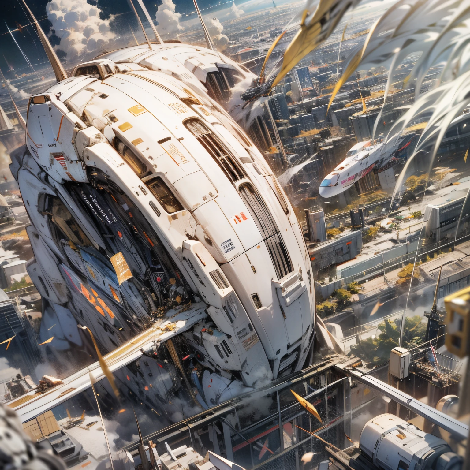 World War,countless warriors,Cockpit view,planetes,blasts,Tragic,droid,Knights of Sidonia,tmasterpiece,high detal,Perfectcomposition,the golden ratio,8K
