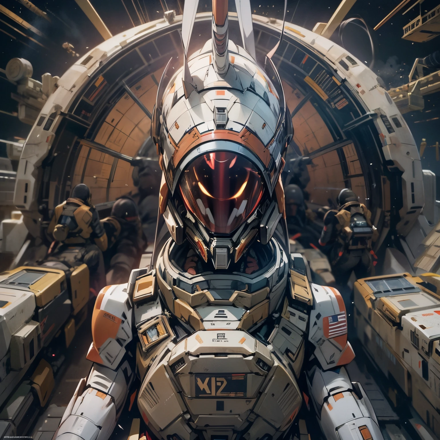World War,countless warriors,Cockpit view,planetes,blasts,Tragic,droid,Knights of Sidonia,tmasterpiece,high detal,Perfectcomposition,the golden ratio,8K