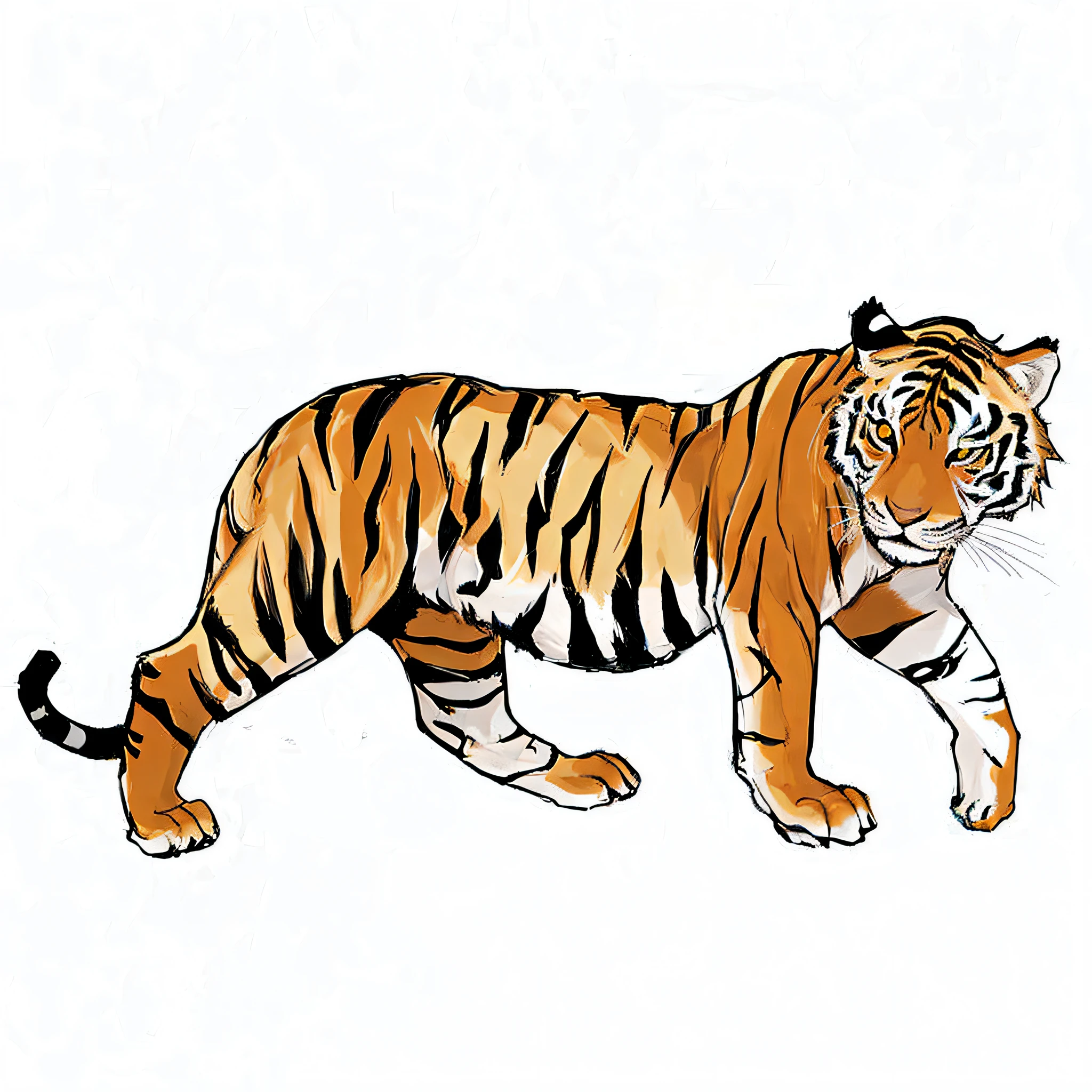 tigre,solid color backdrop