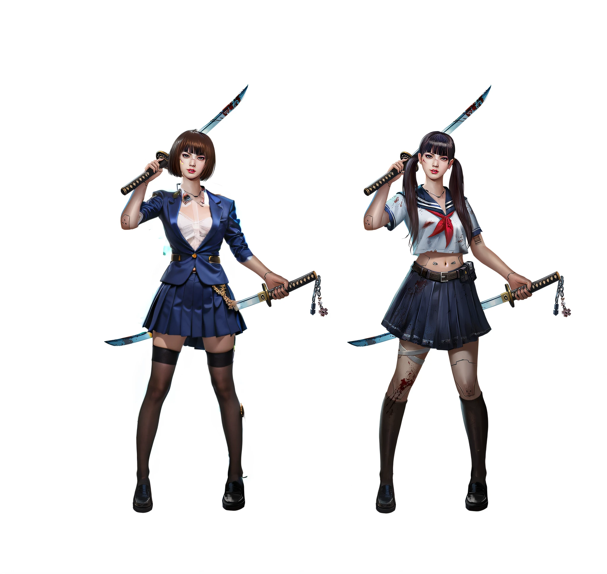 Best quality at best:1.4, award winning portrait, 8K, 85mm, Alone, Nice face, Delicate girl, 校服,Deep navy blazer, Dark navy skirt, gardeniass, Short hair details, ellegance, Complex,, Cute big breasts, uncensored, looking at viewert, 18yr old, RAW photogr, Huang Li, north african free trade area, Focus sharp, luring, a bow tie, Bokeh background information