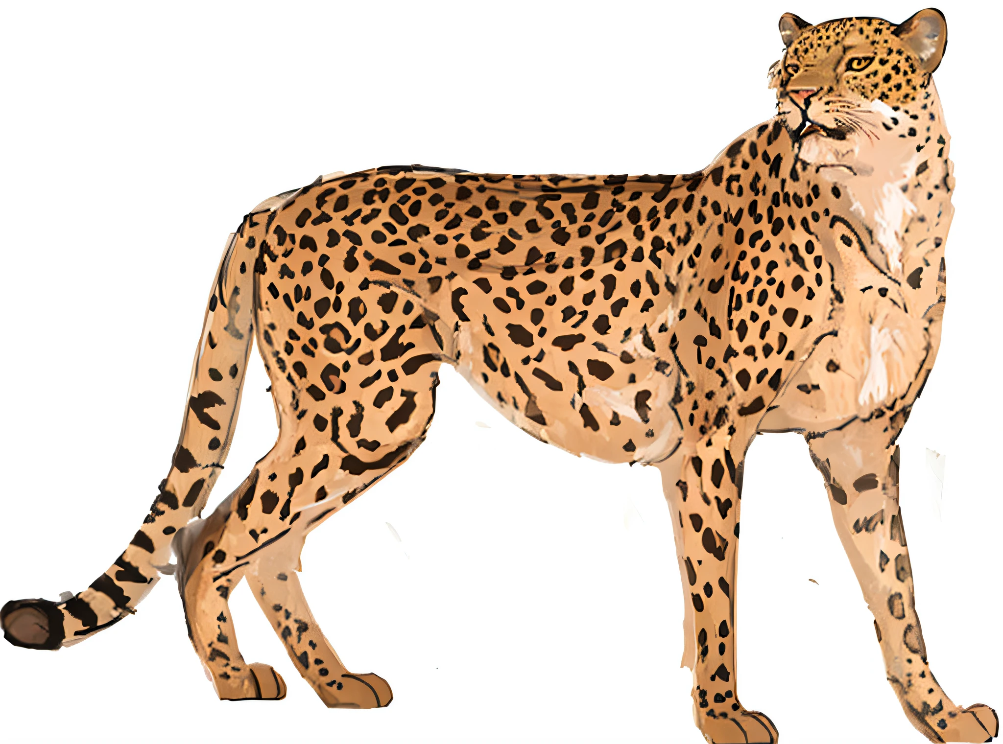 leopard,solid color backdrop