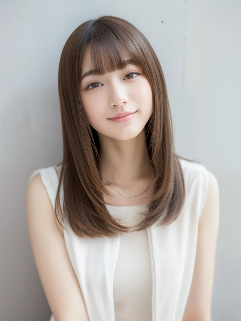 (8K、Raw photography、top-quality、masuter piece:1.2)、ultra-detailliert、ultra res、(realisitic、rialistic photo:1.37)、portlate、high-definition RAW color photography、Professional Photography、highly detailed and beautiful、ighly detailed、8K Picture Wallpaper、amazing detailed、huge filesize、Official art、Highly detailed CG Unity 8K wallpapers、highly detailed beautiful girl、extra detailed face、extremely detailed eye、highlydetailed skin、extremely detailed fingers、highly detailed nose、very detailed detailed mouth、Perfect ???????、highly detailed back ground、Highly detailed clothing、女の子 1 人、(18:1.2)、Teen、Cute little girl s、famous Japan idol、cute little、Realistic body、小柄、de pele branca、glistning skin、Slim body、Handsome body、brown haired、Short curly hair、(Blunt bangs:1.2)、A smile、kawaii、zora々Right、kawaii faces、Lifelike face、Delicat eyes、Sauce order、White T-shirt、skirt by the、耳Nipple Ring、Looking at the camera、cowboy  shot、front facing、Contrapo, high street, public, Large crowds, 动态照明, very Bigger breasts,
