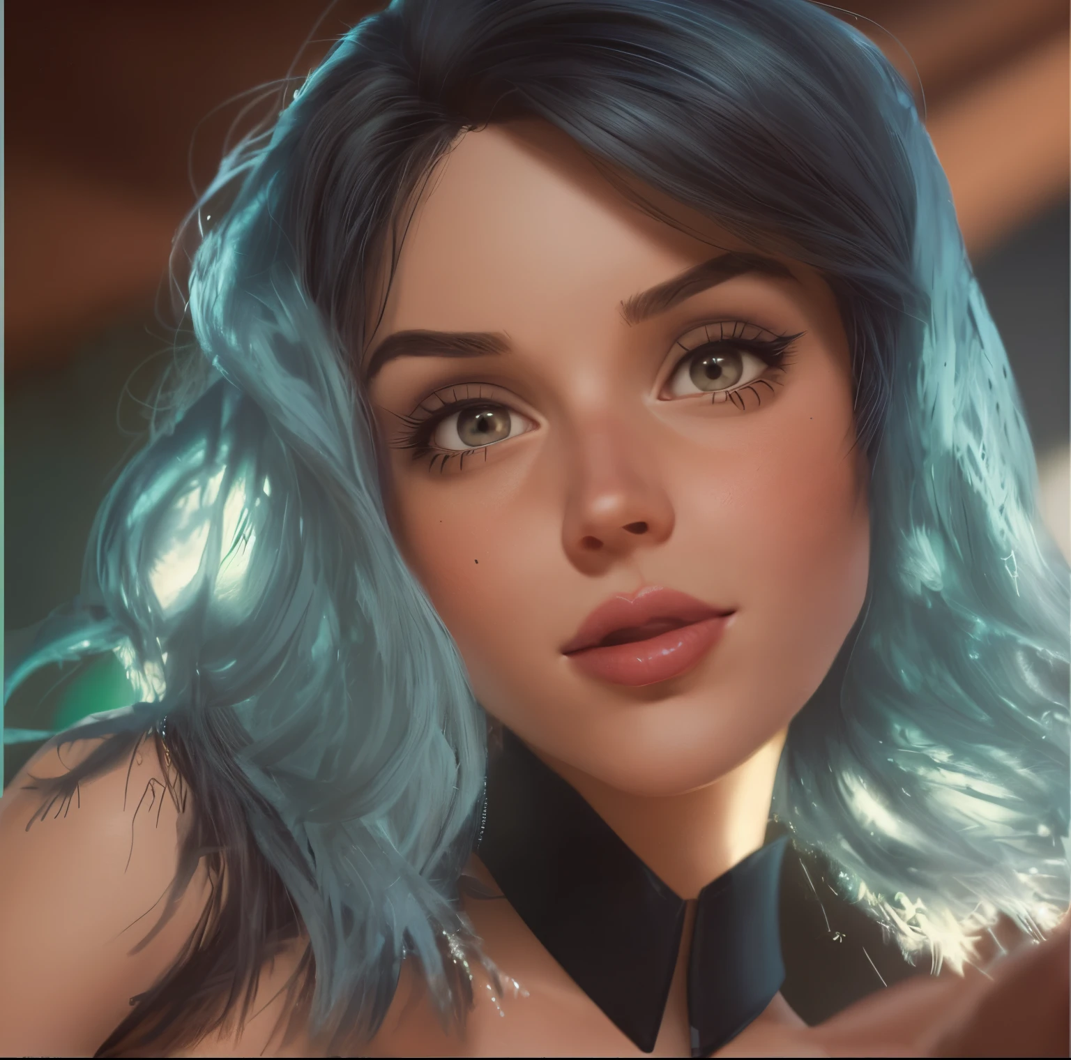 Mulher estilo Disney pixar