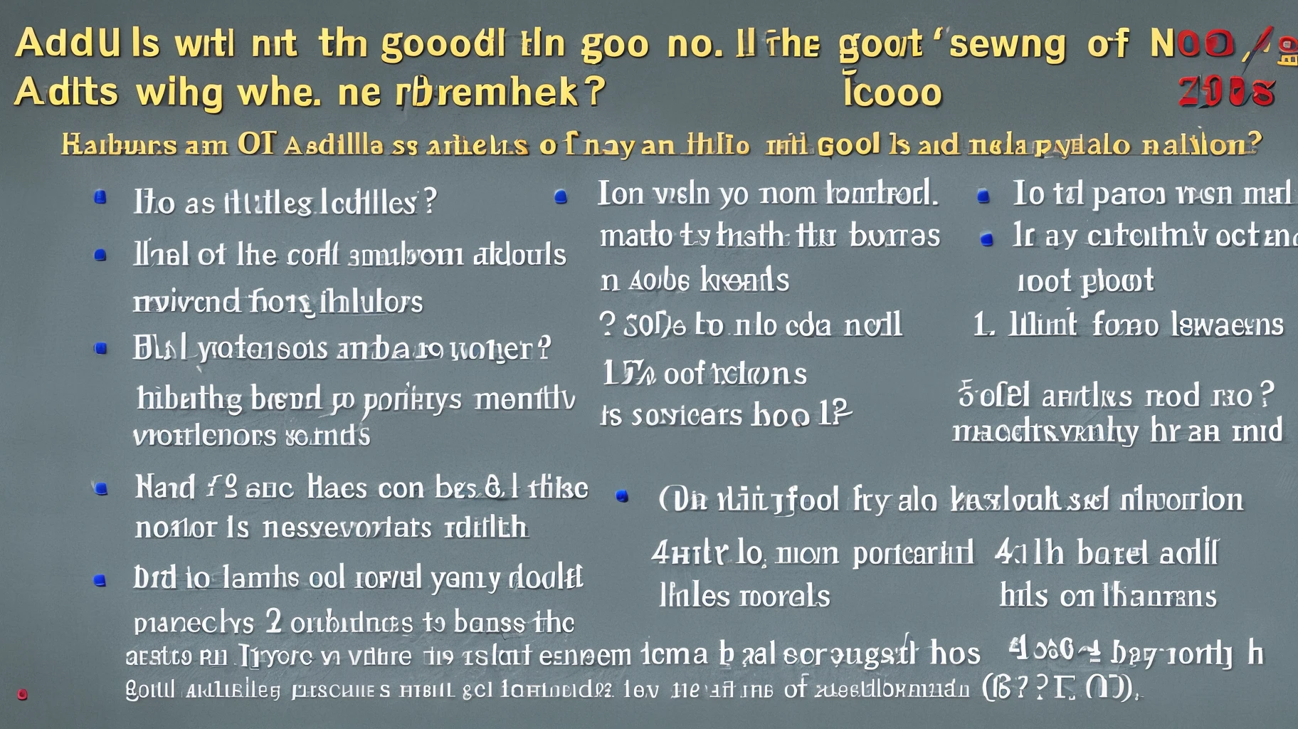 Adults who are not good at math