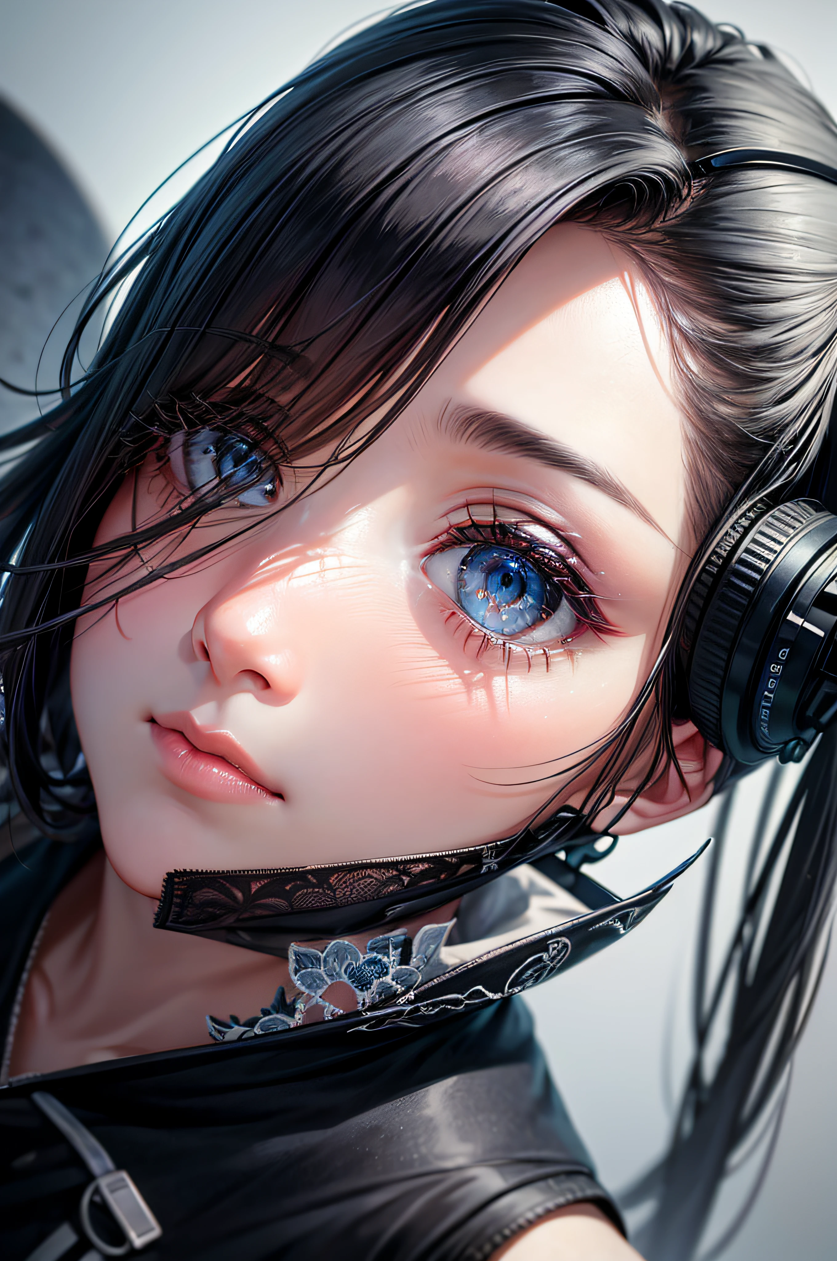 The color palette is primarily gray and black with some blue and orange accents. perfect detail, outstanding detail, beautiful detail, masterpiece work of art, heartwarming, full detail, impressive detail, great detail UHD macro image detailed, shot, action, perfect eyes, best quality, extremely sharp focus face, analog fine film grain, post-apocalyptic, cinematic, realistic, trending art station, helicopter, focus, studio photo, details, intricate, busy, raw, 4k, 8k, isom