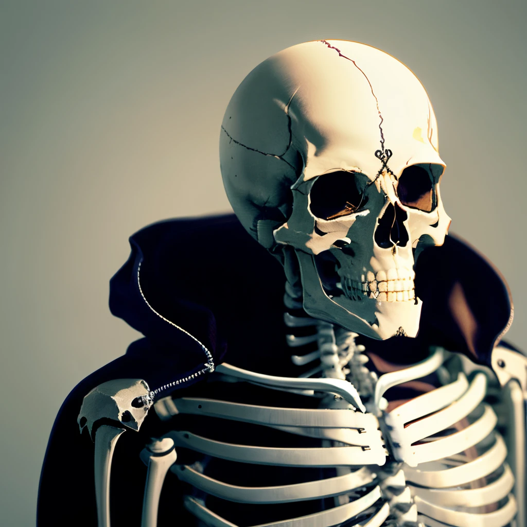 Create an image of a skeleton that never exists