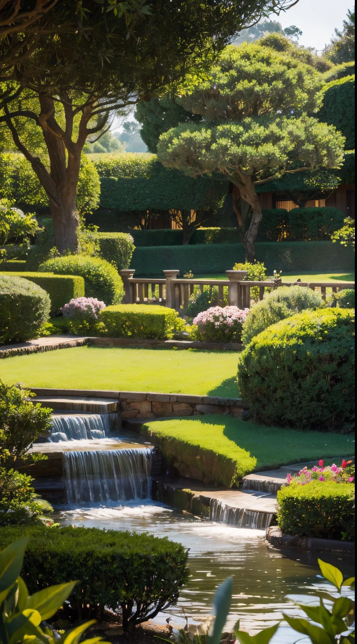 Tea garden animated landscape