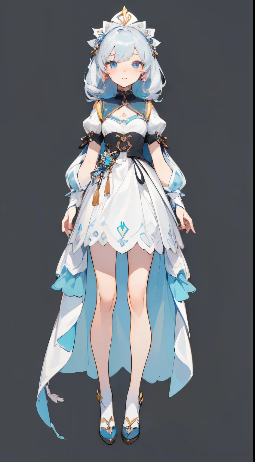 ((masterpiece)),(((bestquality))), (Character full body), (Character sheet), 1 girl, standing full-body, Clear facial features,Simple line design,Transparent background,(tmasterpiece,top Quority,best qualtiy, Clear facial features,beautidful eyes,beauitful face), (simple background, White background: 1.3),