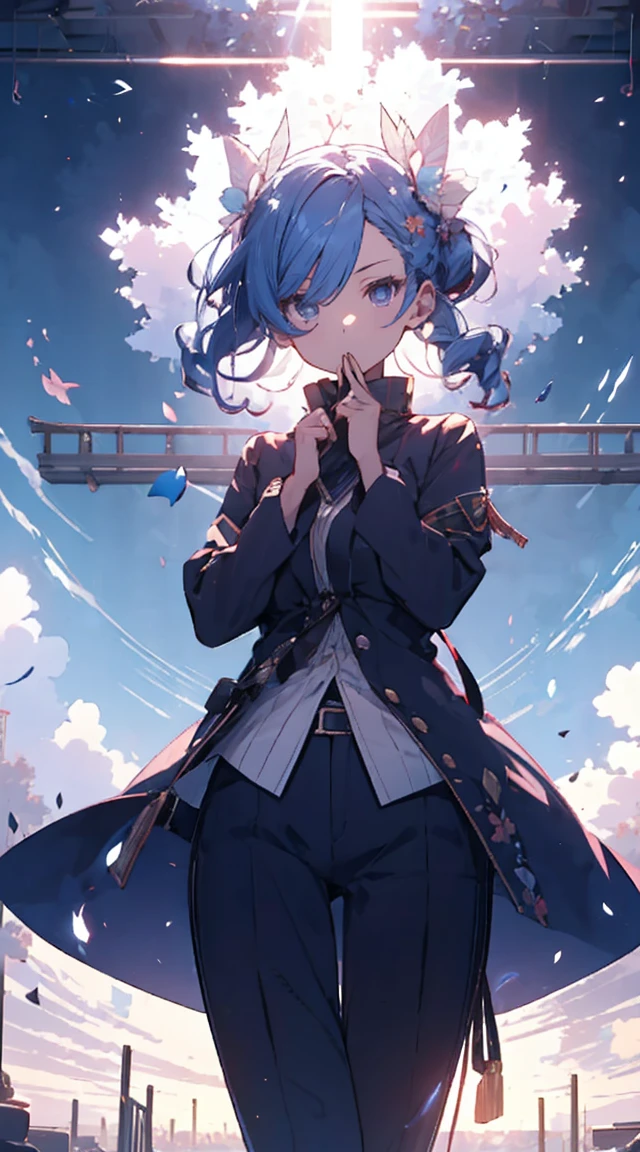 masutepiece, Best Quality,Illustration, Wallpaper, ultra -detail, Absurd beauty, 1beautiful girl、big eye、Hair fluttering in the wind、♡、Futomo、Poses in motion