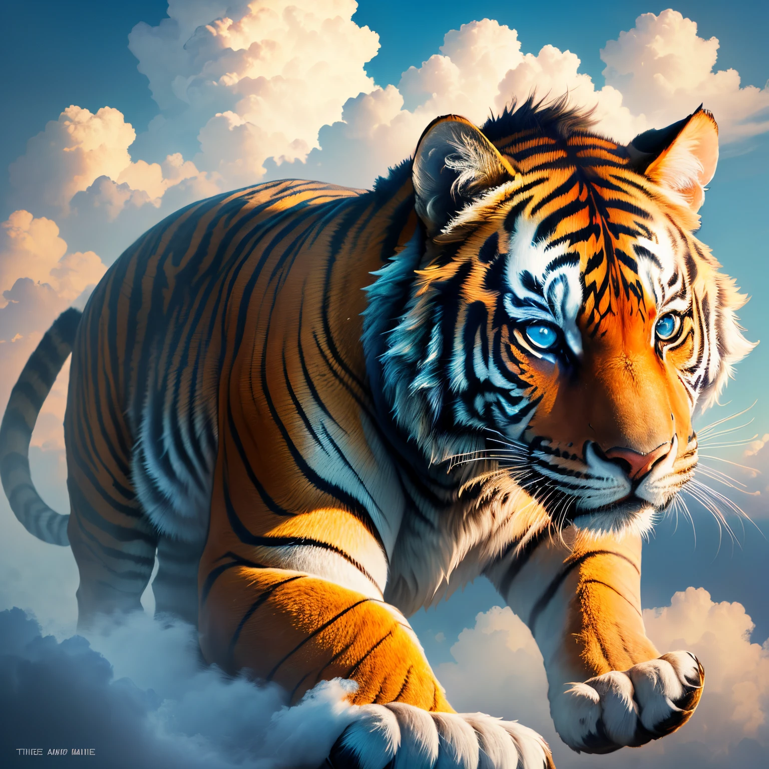 Tigre sur un nuage