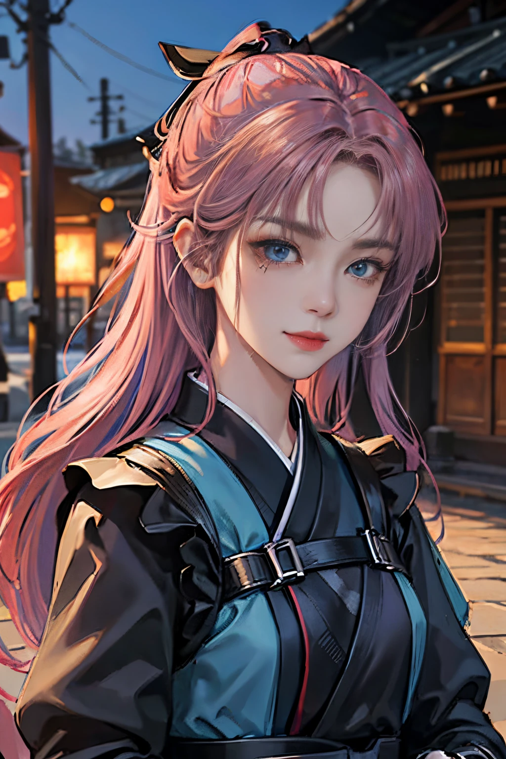 1人の女性、 Look at the viewer,
Her upper body, Her beautiful blue eyes, Pink hair with twin tails, Moles under her eyes, Plump and glossy lips, Heart-shaped choker,Female ninja 、stealth、Ninja Black Costume、Black mask、Looking at the viewer, smiling at the viewer. .. .. .. .. .. .. .. .. .. .. .. .. .. .. .. .. .. .. .. .. .. .. .. .. .. .. .. .. .. .. .. .. .. .. .. .。.。.。.。.。.。.。.。.。.。.。.。.。.。.。.。.。.。.。.。.。.。.。.。.。.。.。.。.。.。.。.。.。.。.。.。.。.。.。.。.。.。.。.。.3D, cyberpunk style short clothes、, of the highest quality, 8K, Detailed skin texture, Detailed Cloth Texture, beautifull detailed face, Intricate details, Female ninja、Kunoichi、Ninja Outfit、Edo townscape、morning landscape edge lighting, Side lighting, Cinematic lighting, Ultra high definition, 8K UHD, Film grain, Best Shadows, Delicate, Facing the viewer, front facing