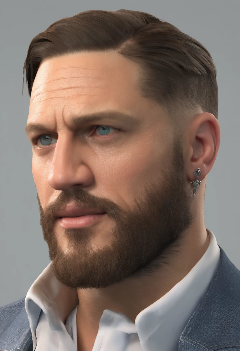 Tom Hardy , Realstic, 8k, Detailed, professionnel avec un arriere plan